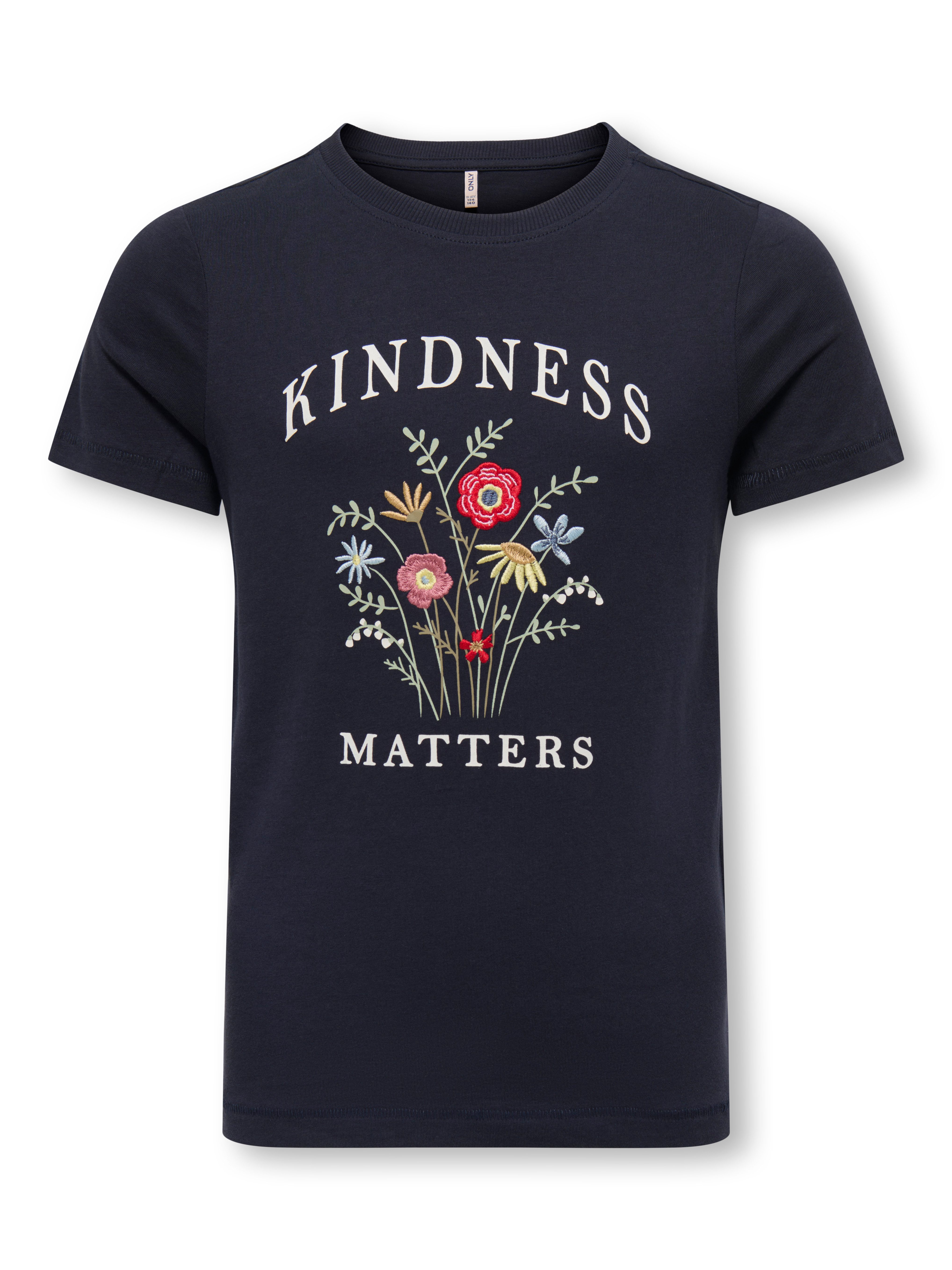 KIDS ONLY T-Shirt KOGEMMA REG S/S FLOWER TOP BOX JRS