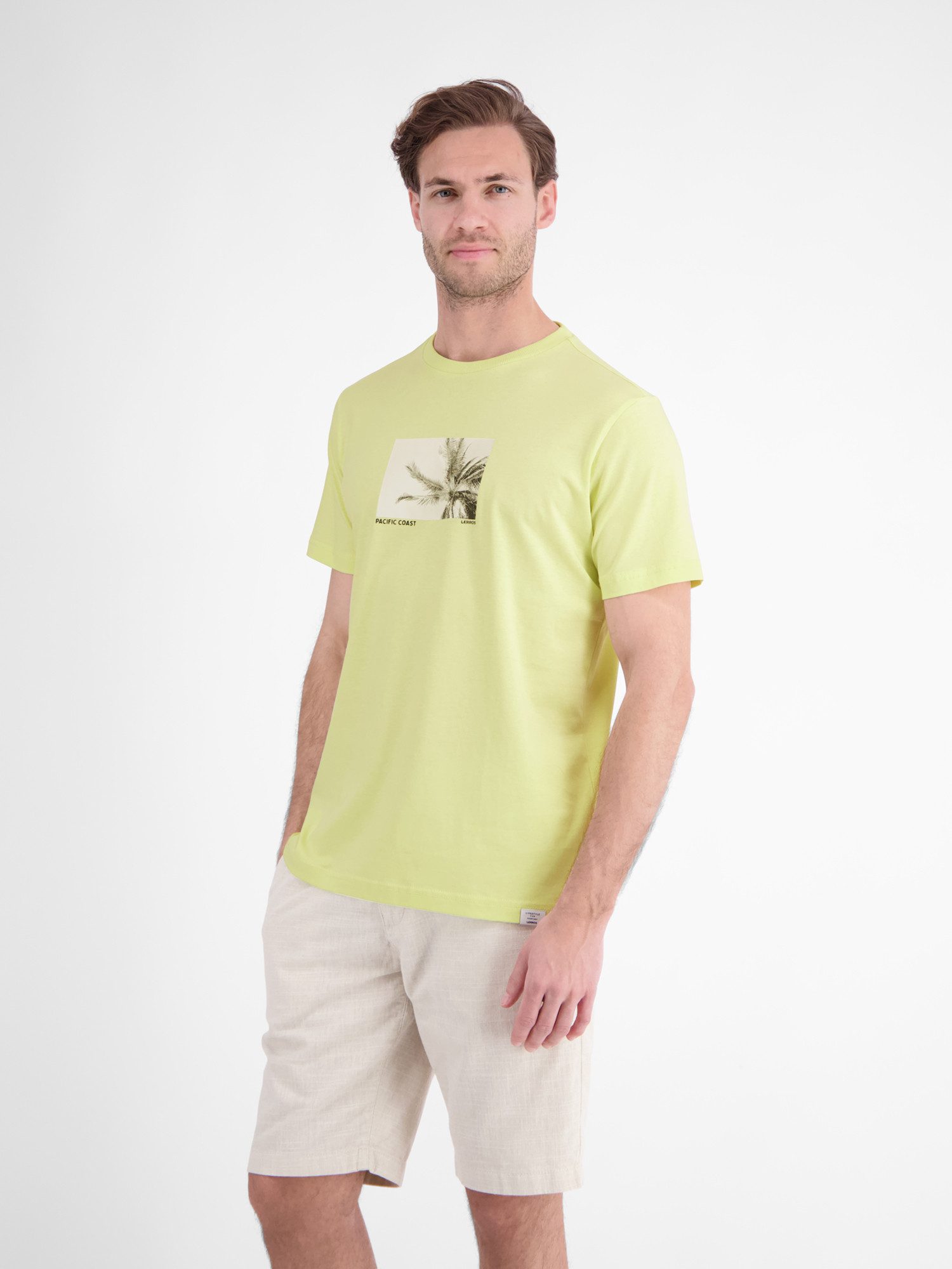 LERROS T-Shirt Baumwoll T-Shirt mit Motiv-Print und bequemem Rundkragen