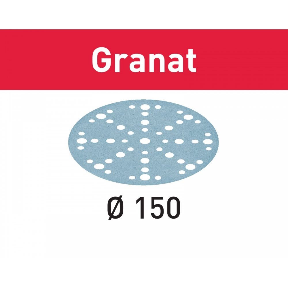 STF D150/48 GR/10 Stück FESTOOL Granat (575156), 10 Schleifscheibe Schleifscheibe P80