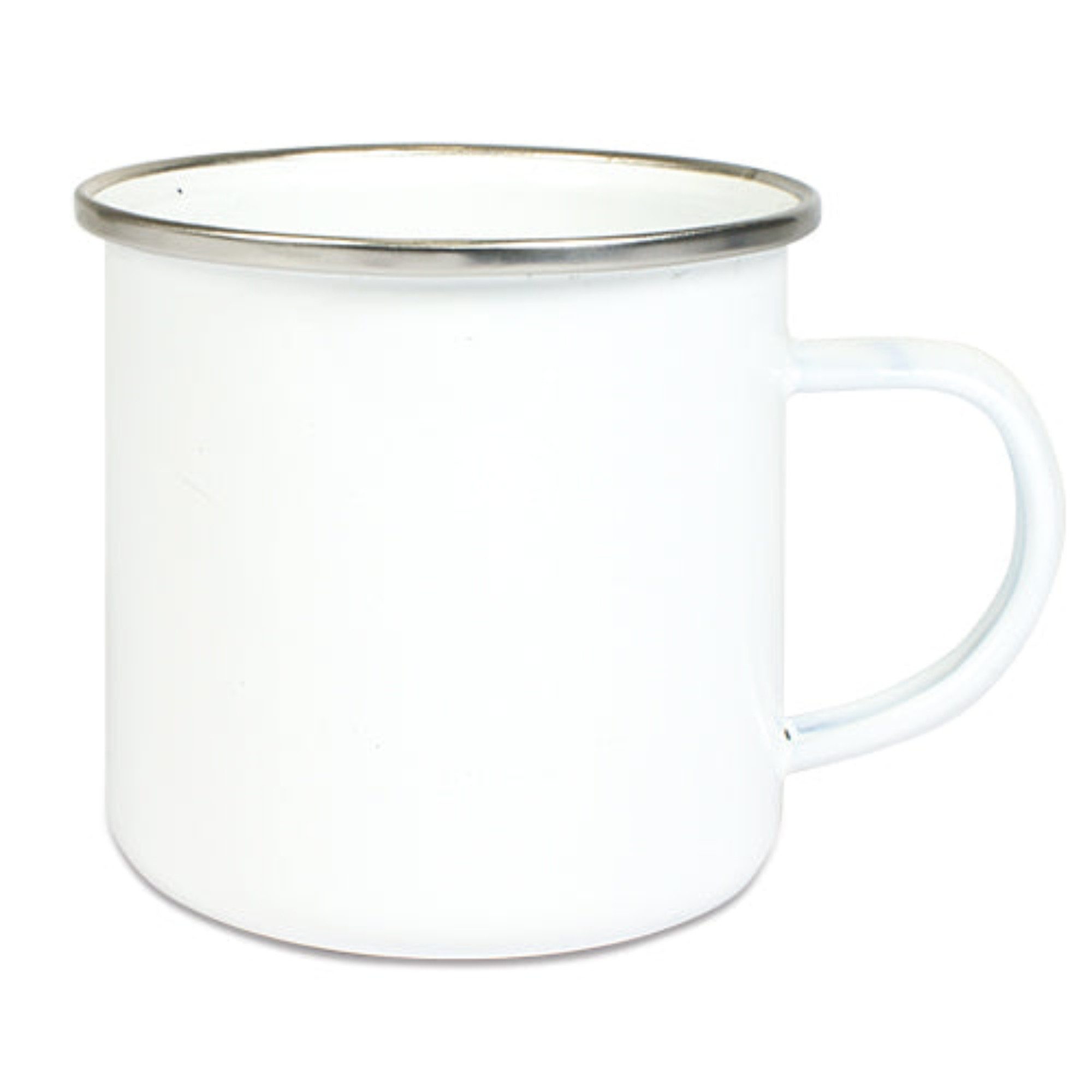 PlottPrint Tasse Emaille 12 oz Sublimationsrohling 300 ml, 1-tlg., Edelstahl