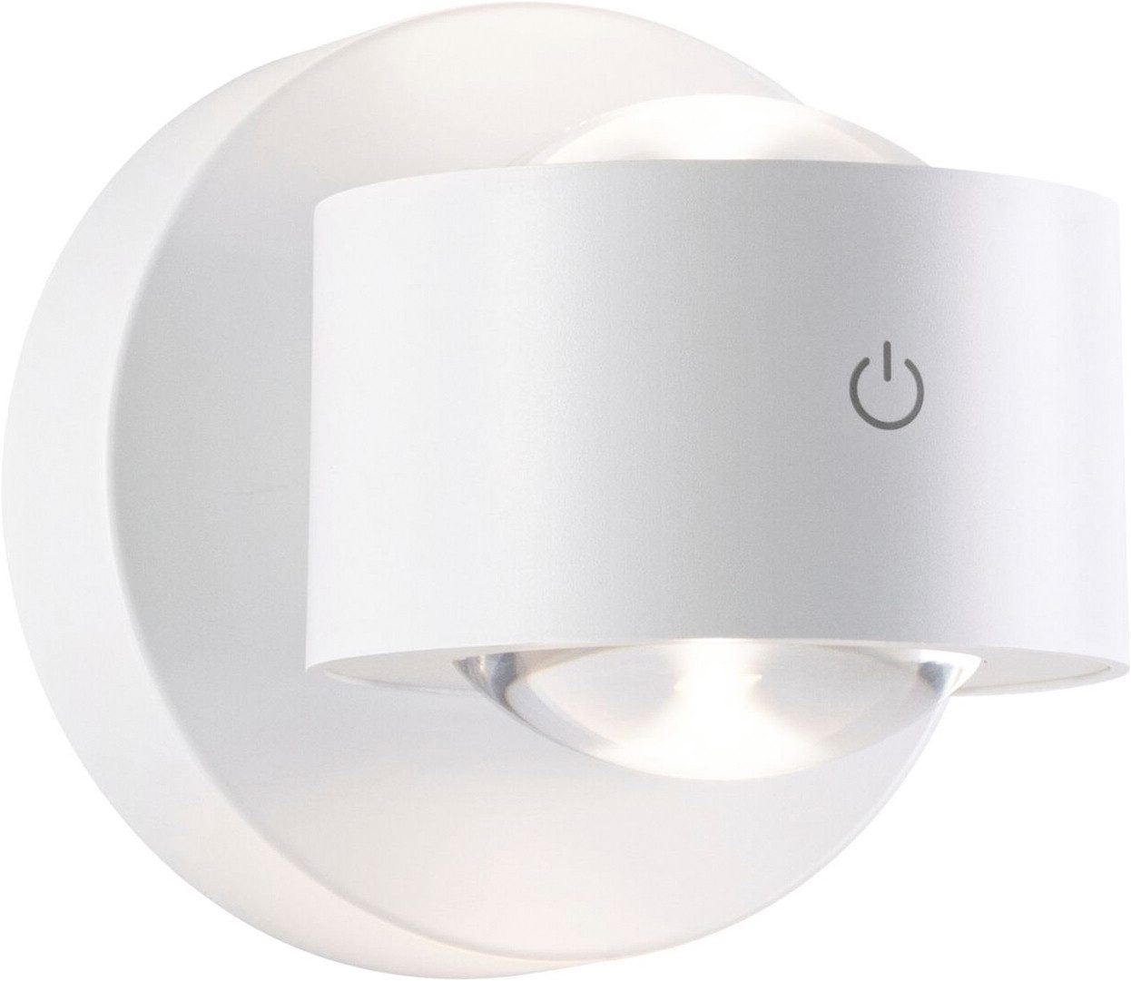 Paulmann LED Wandleuchte Zorik dim 2,2W, Dimmer, Ein-/Ausschalter, Memoryfunktion, USB-Ladefunktion, LED fest integriert, Dimmbar