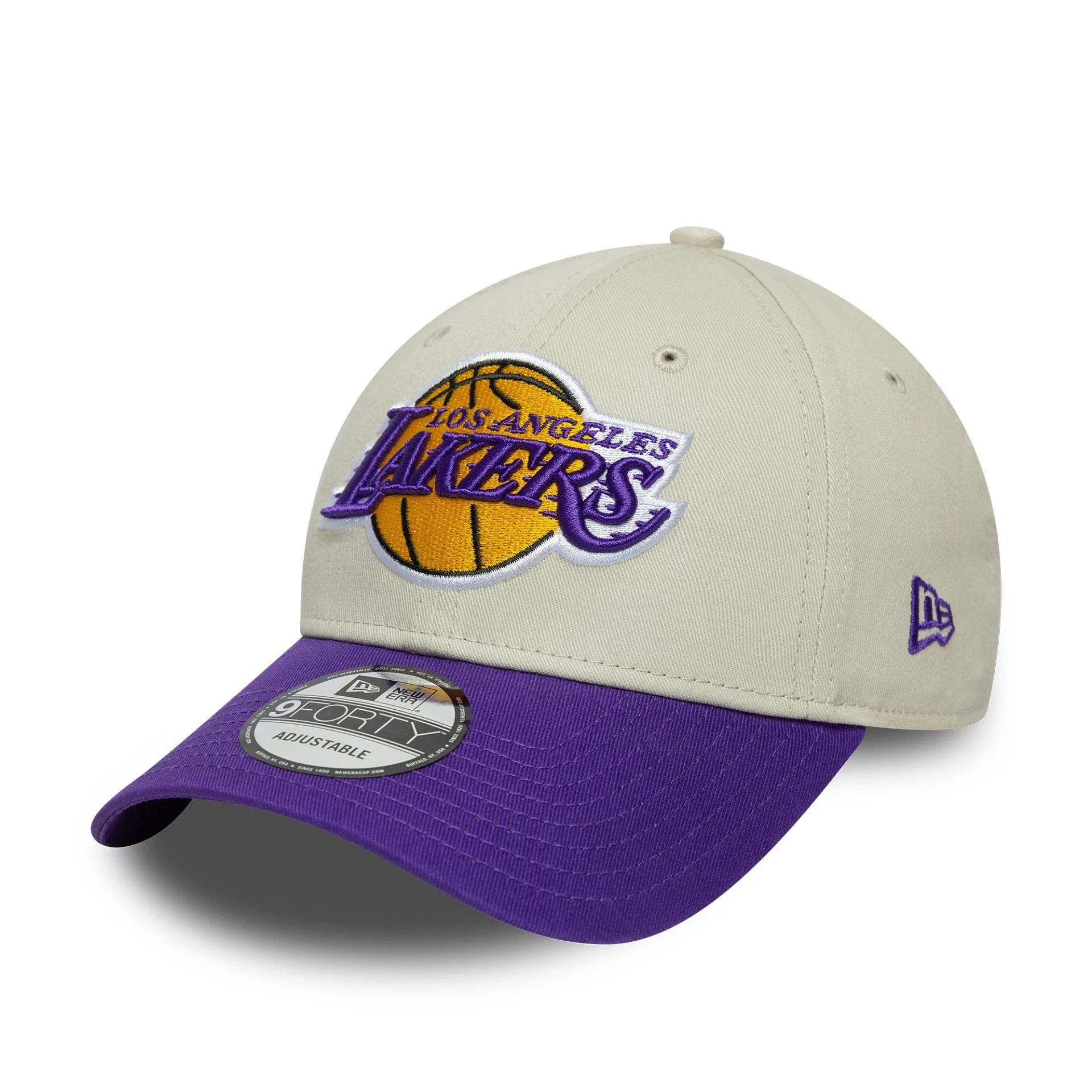 New Era Baseball Cap New Era 9FORTY Cap Los Angeles Lakers NBA Contrast Patch beige