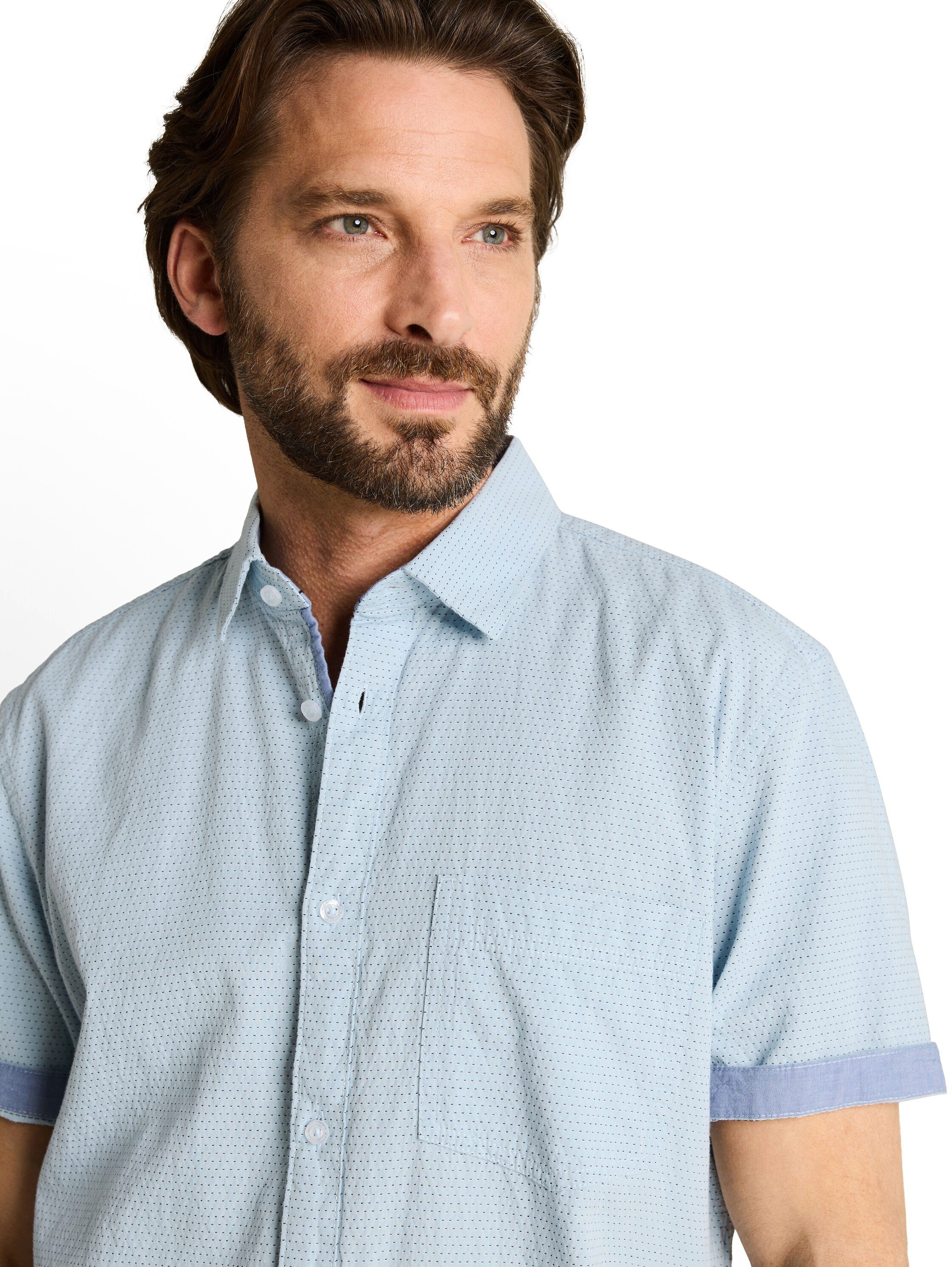 TOM TAILOR Kurzarmhemd mit Minimalprint