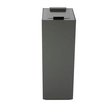 PROREGAL® Mülleimer Klappendeckel für modulare Abfalltrennanlage mit 60 L, Anthrazit