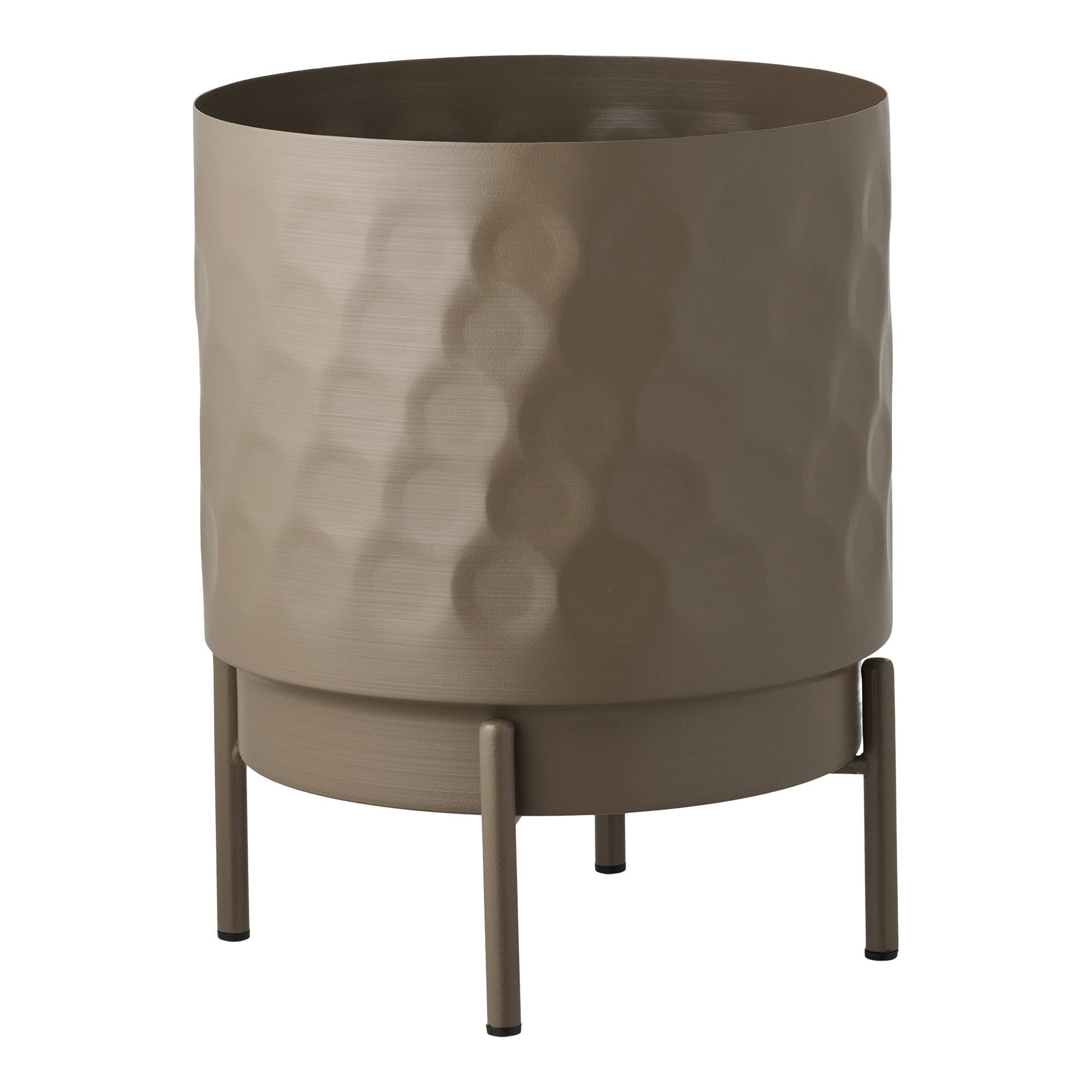 Blumentopf Flowerpot Pflanztopf Stahl ø21x26 cm Braun