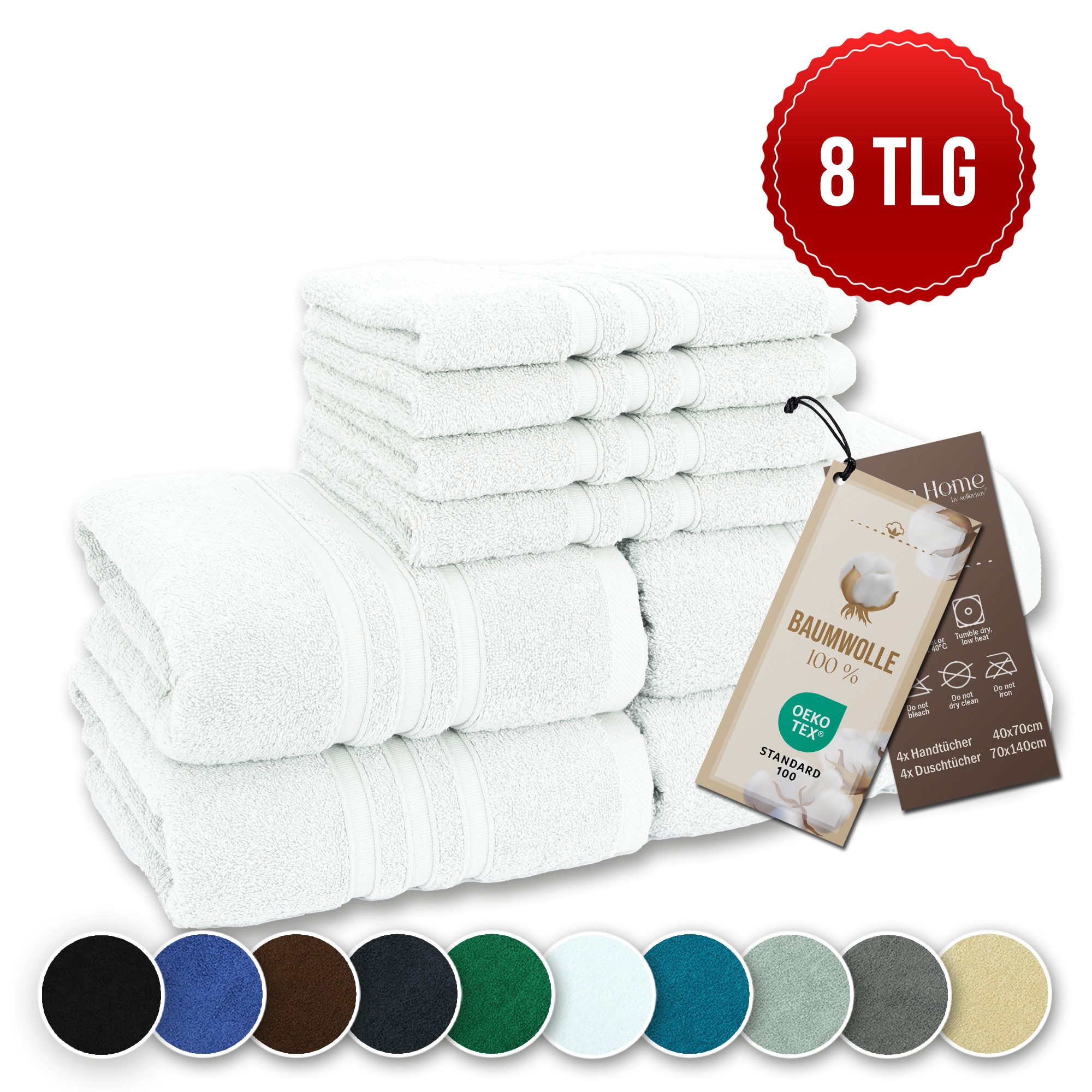 Veluna Home Badetücher Duschtücher Set, Duschtücher günstig online kaufen