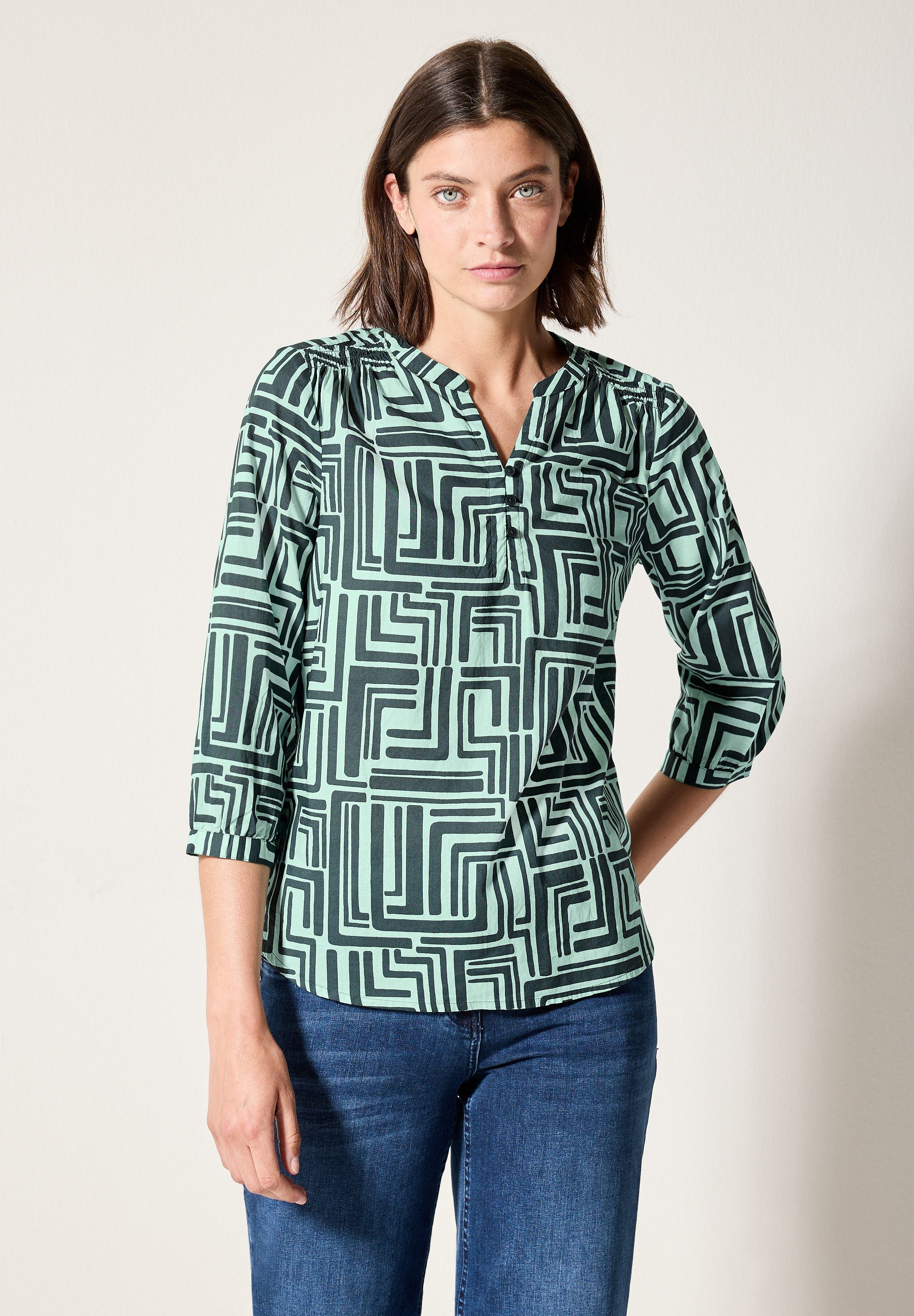 Cecil Klassische Bluse, mit 3/4 Ärmeln günstig online kaufen