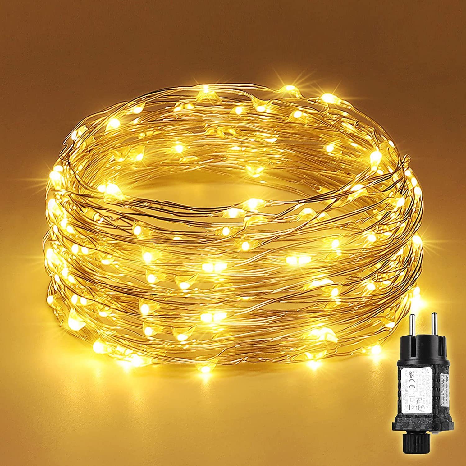 Salcar Lichterkette LED Kupfer Lichterkette Weihnachtsbeleuchtung günstig online kaufen