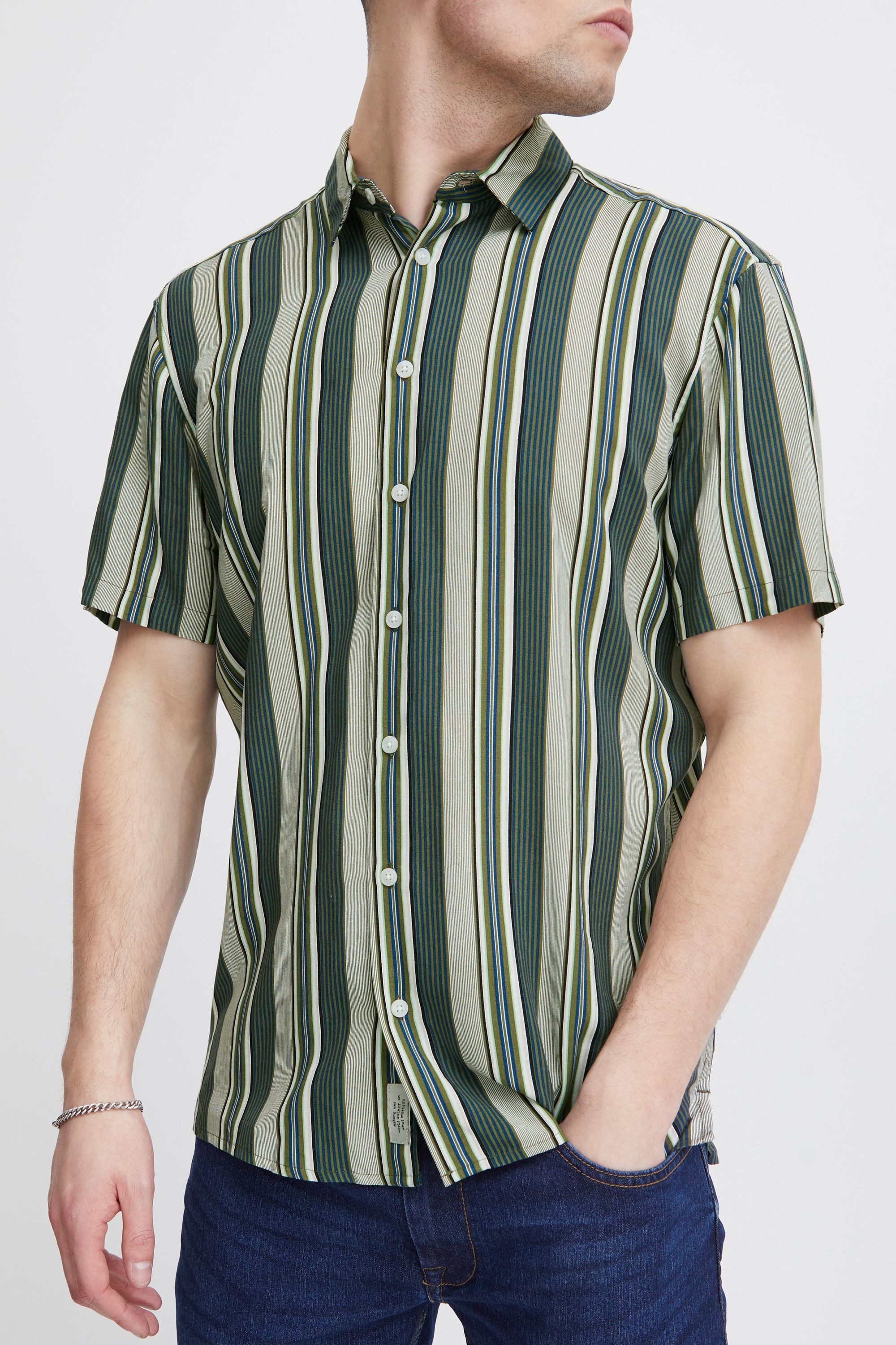 Blend Kurzarmhemd BHShirt Sommerliches Kurzarmhemd mit Streifen