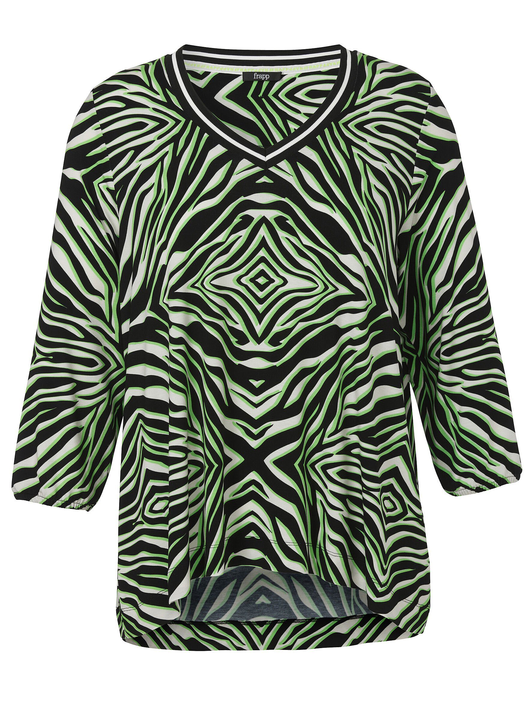 FRAPP Print-Shirt (1-tlg) mit Allovermuster günstig online kaufen