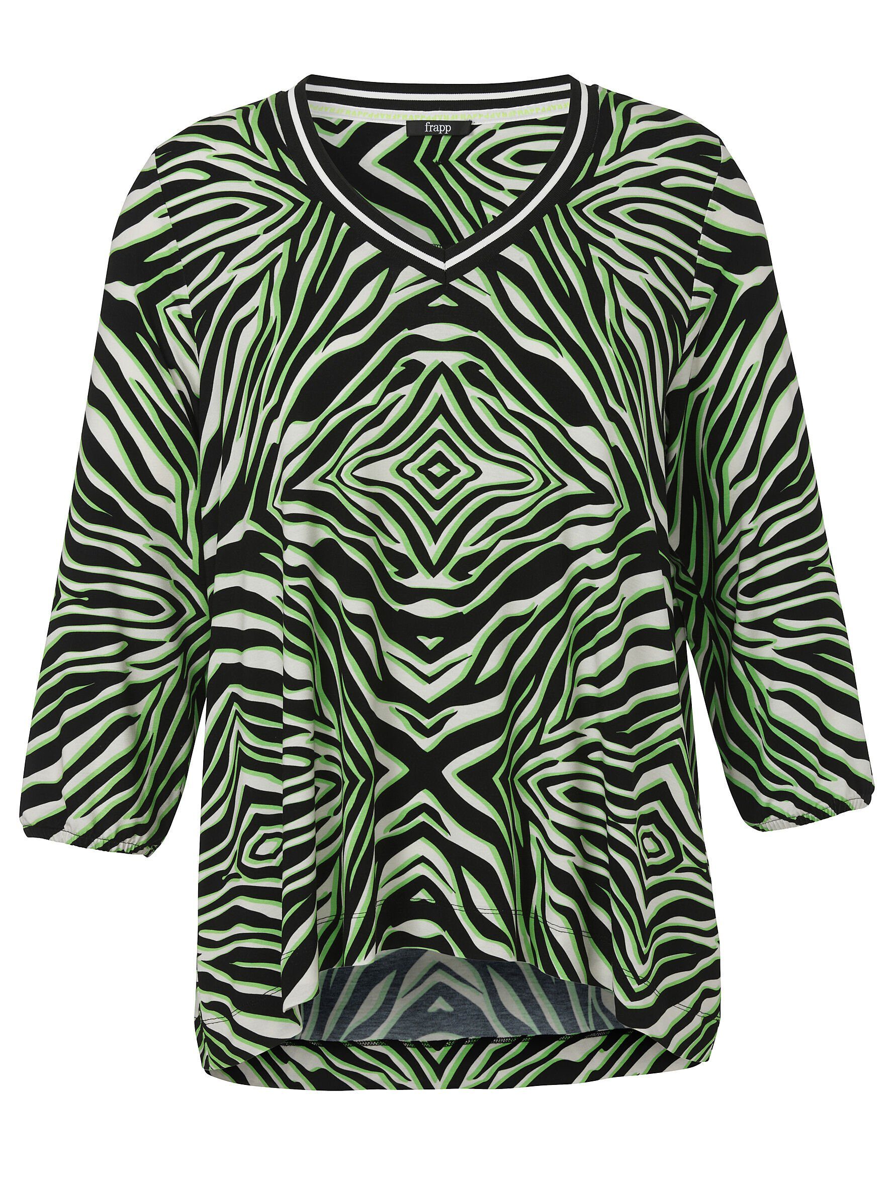 FRAPP Print-Shirt mit Allovermuster