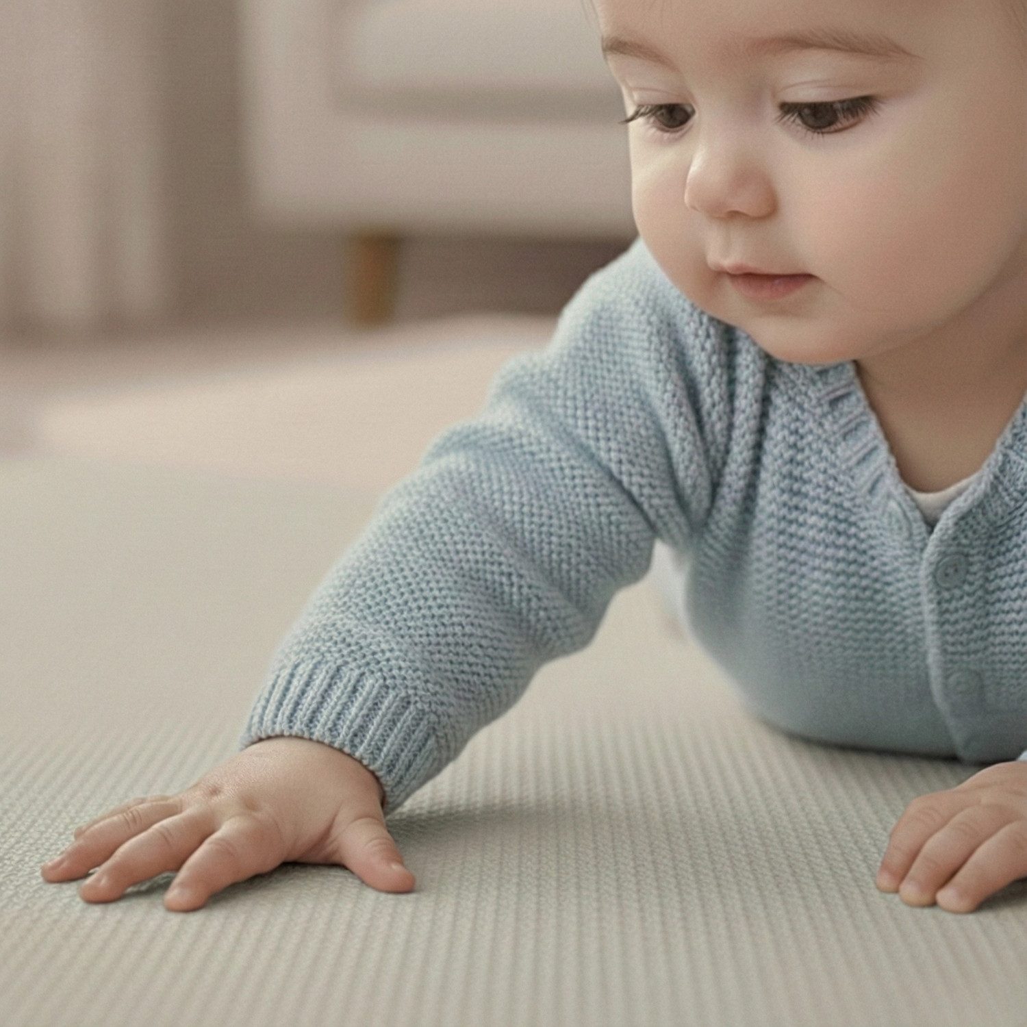 LittleTom Puzzlematte ab dem 1. Tag - 9 Teile Baby Spielmatte - 30 x 30 Kinder Krabbelmatte, (9-tlg), Spielunterlage für Babys und Kleinkinder - Kinderzimmer Puzzleteppich