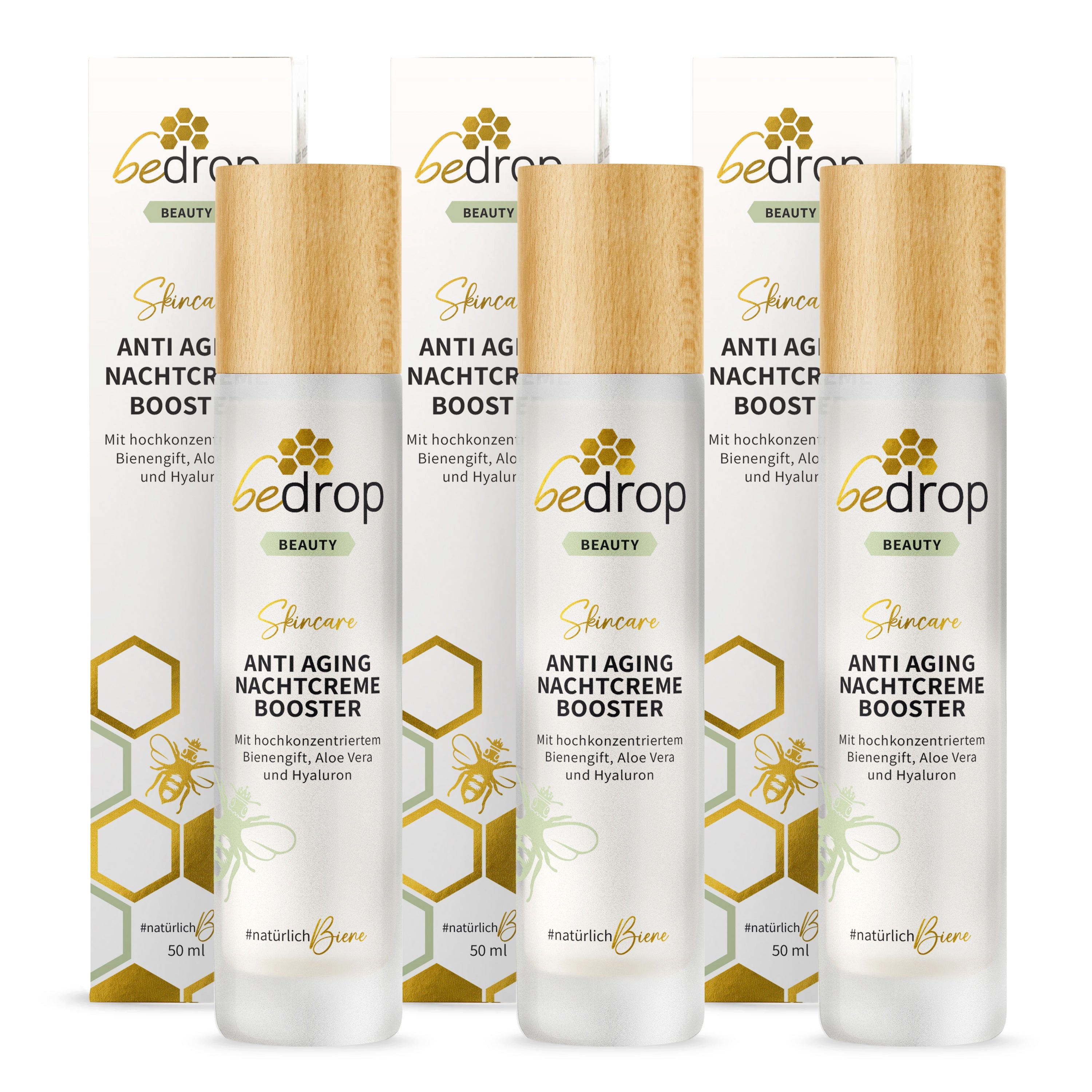 bedrop Nachtcreme ANTI AGING NACHTCREME BOOSTER regenerierende Nachtcreme mit Bienengift Einzelpackung