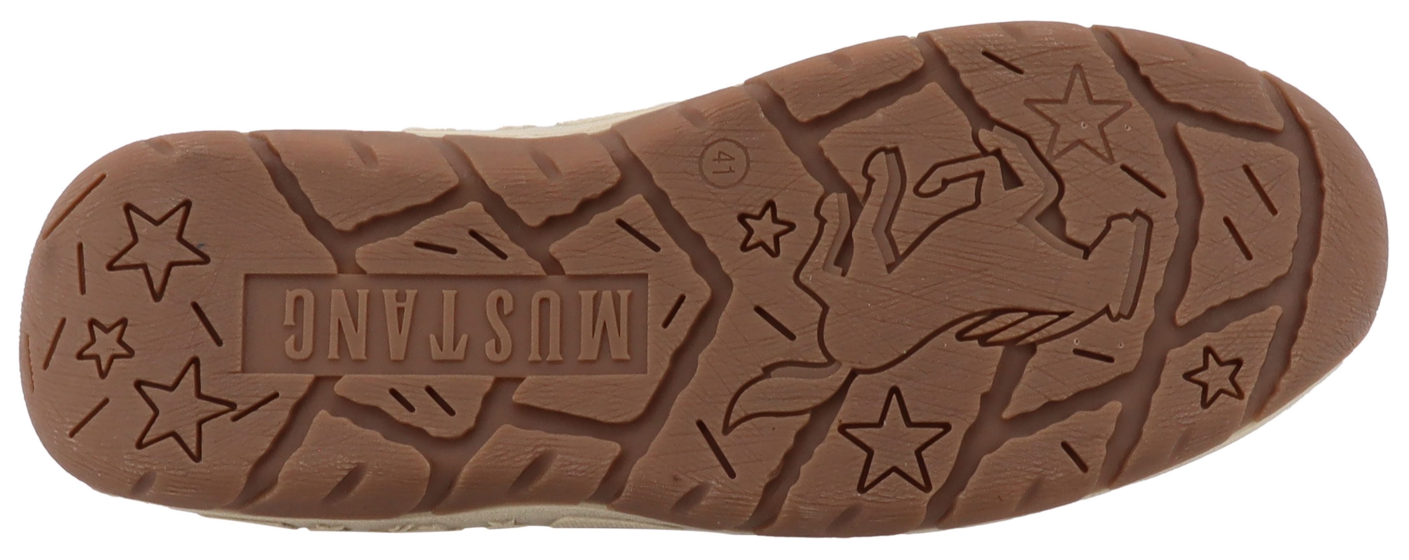 Mustang Shoes Benedetto Schnürboots High Top Sneaker, Schnürboots mit Reißverschluss