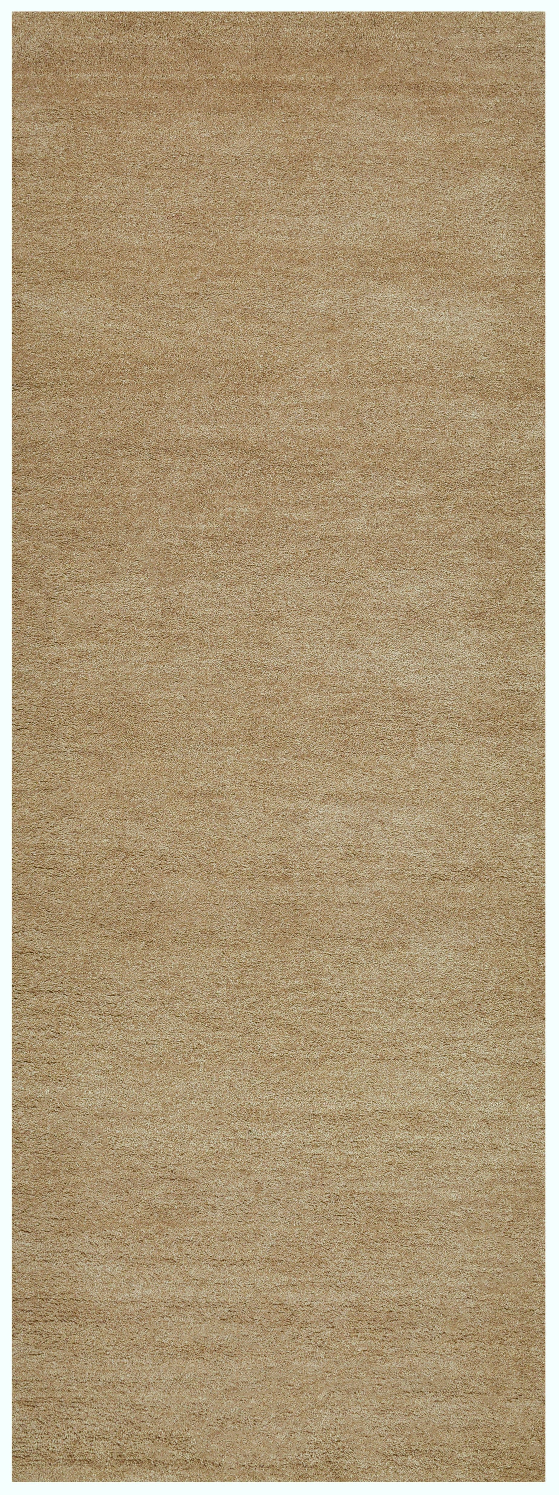 Wollteppich Gabbeh Uni, Handgefertigt, meliert, auch als Läufer erhältlich, Wolle