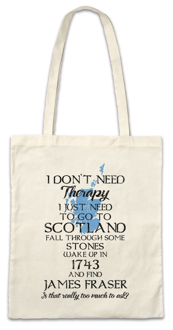 Urban Backwoods Beuteltasche I Don't Need Therapy Stofftasche Outlander Jam günstig online kaufen