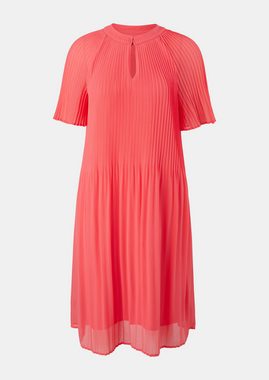 Comma Minikleid Chiffon-Kleid mit Plisseefalten