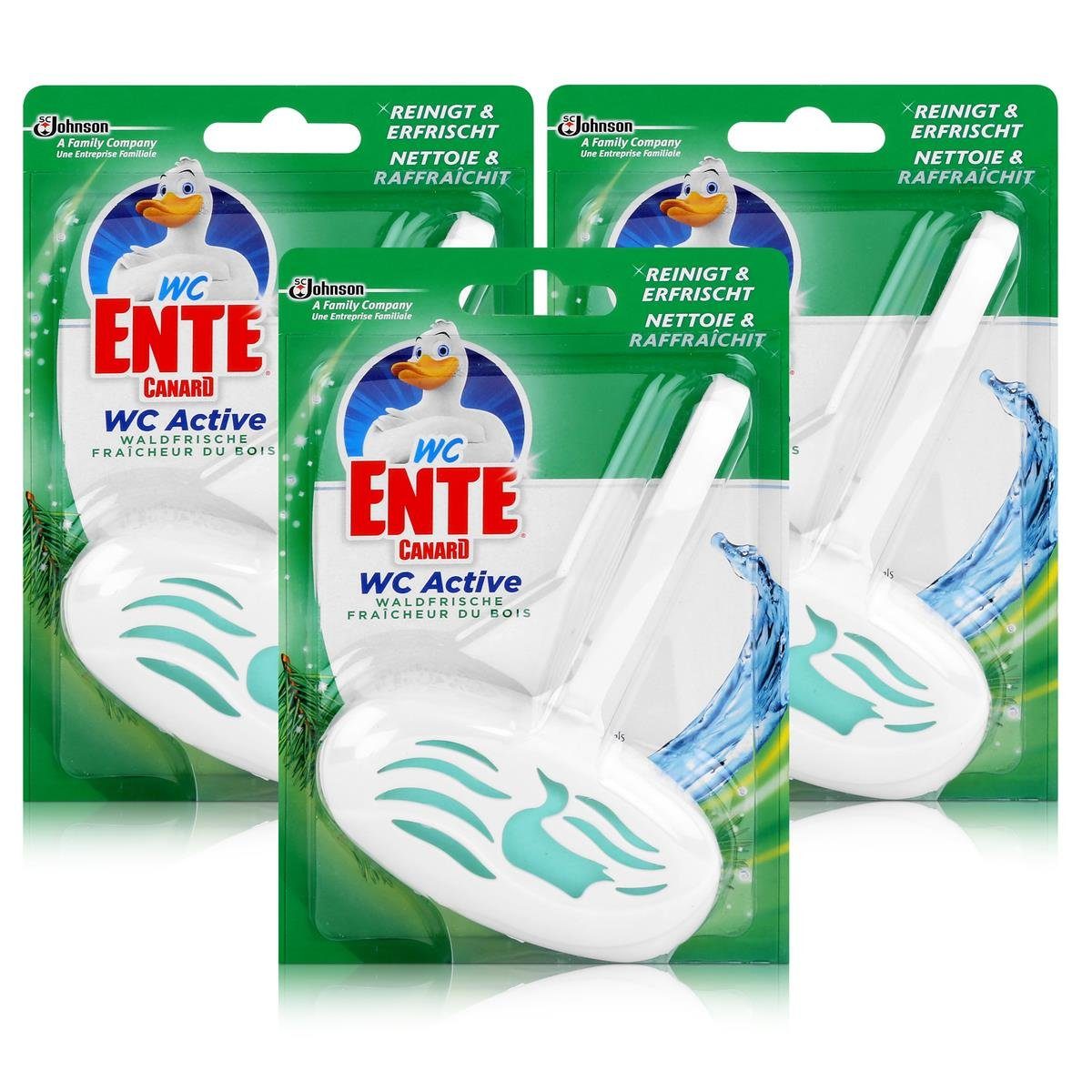 WC Ente WC Active Einhänger Waldfrische 40g WC-Frische (3er Pack) WC-Reiniger