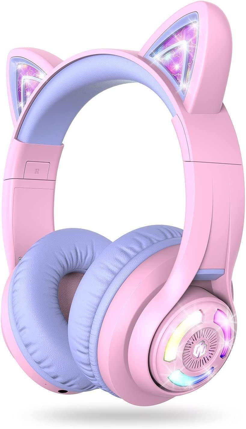 iclever BTH13 On-Ear-Kopfhörer (Bluetooth, über dem Ohr mit MIC, 74/85/94dB Begrenzte Lautstärke)