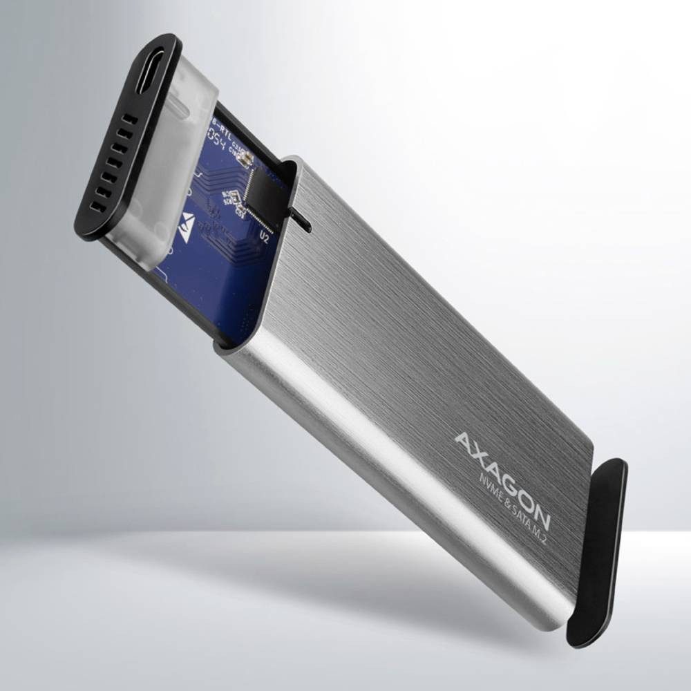 AXAGON Festplatten-Gehäuse Externes Gehäuse für M.2 SSDs USB-C® 3.2 Gen 2 EEM2-SG2