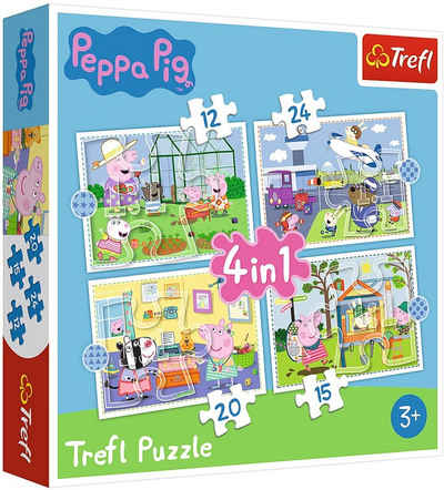 Trefl Puzzle »Trefl 34359 Peppa Pig 4in1 Puzzle«, Puzzleteile