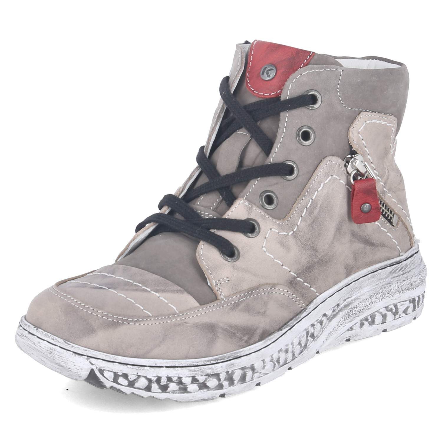 KRISBUT Krisbut - female - 3298-3 PO - Glattleder - grau Schnürstiefel günstig online kaufen