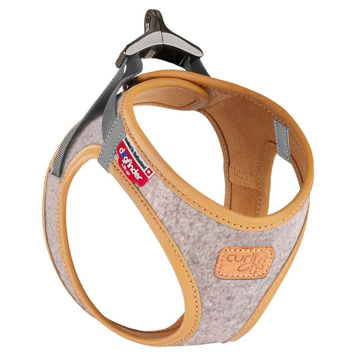 Curli Hunde-Geschirr Clasp Vest Geschirr Alpine Light Gray