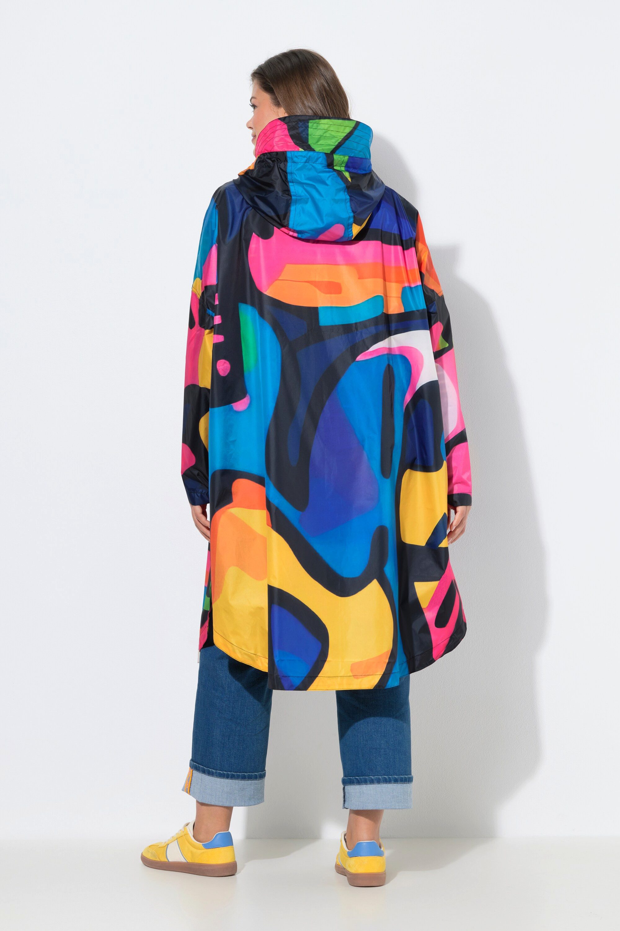 Laurasøn Funktionsjacke Funktions-Regencape Unisex Print Kapuze