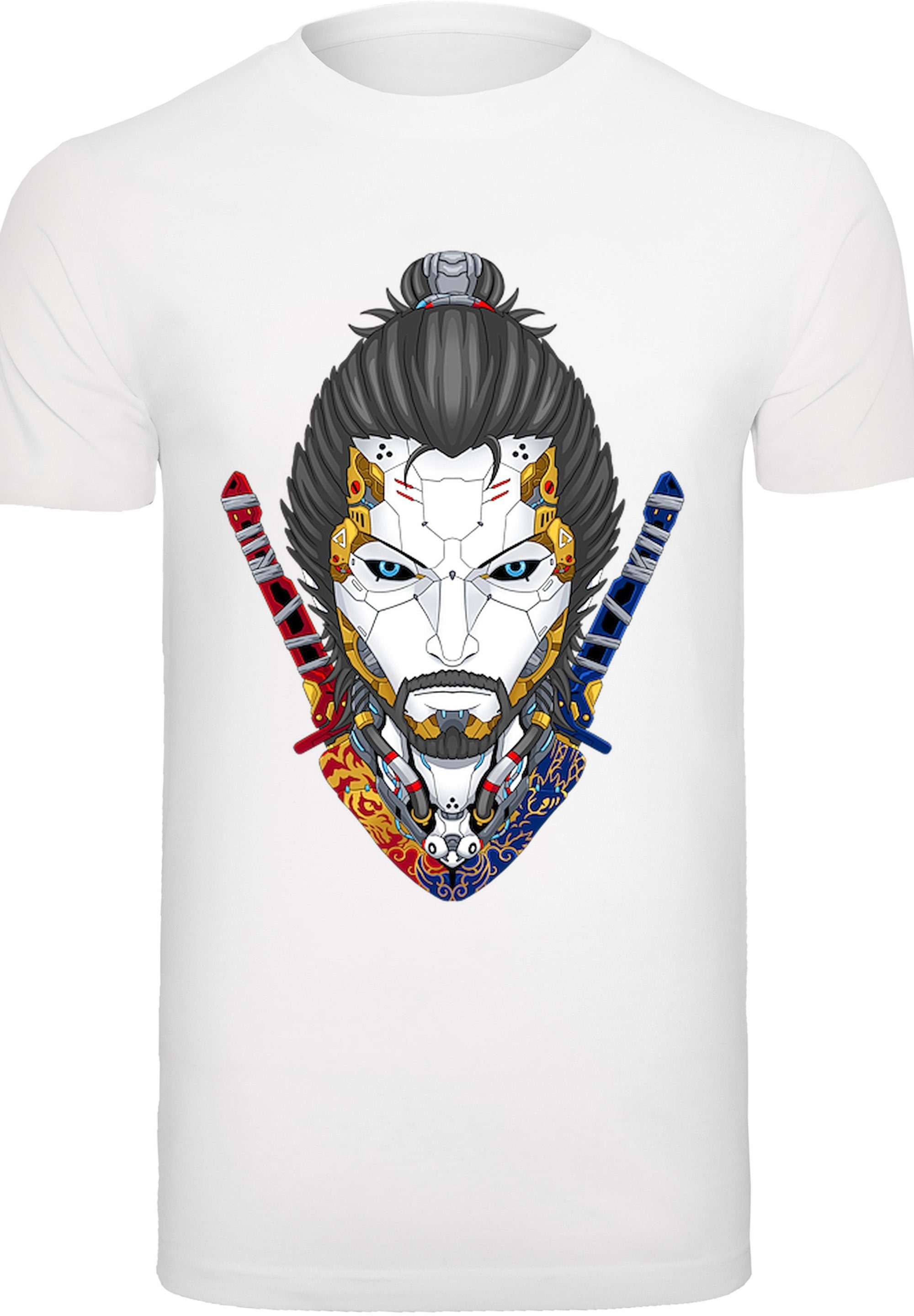 T-Shirt Samurai Print Cyberpunk F4NT4STIC