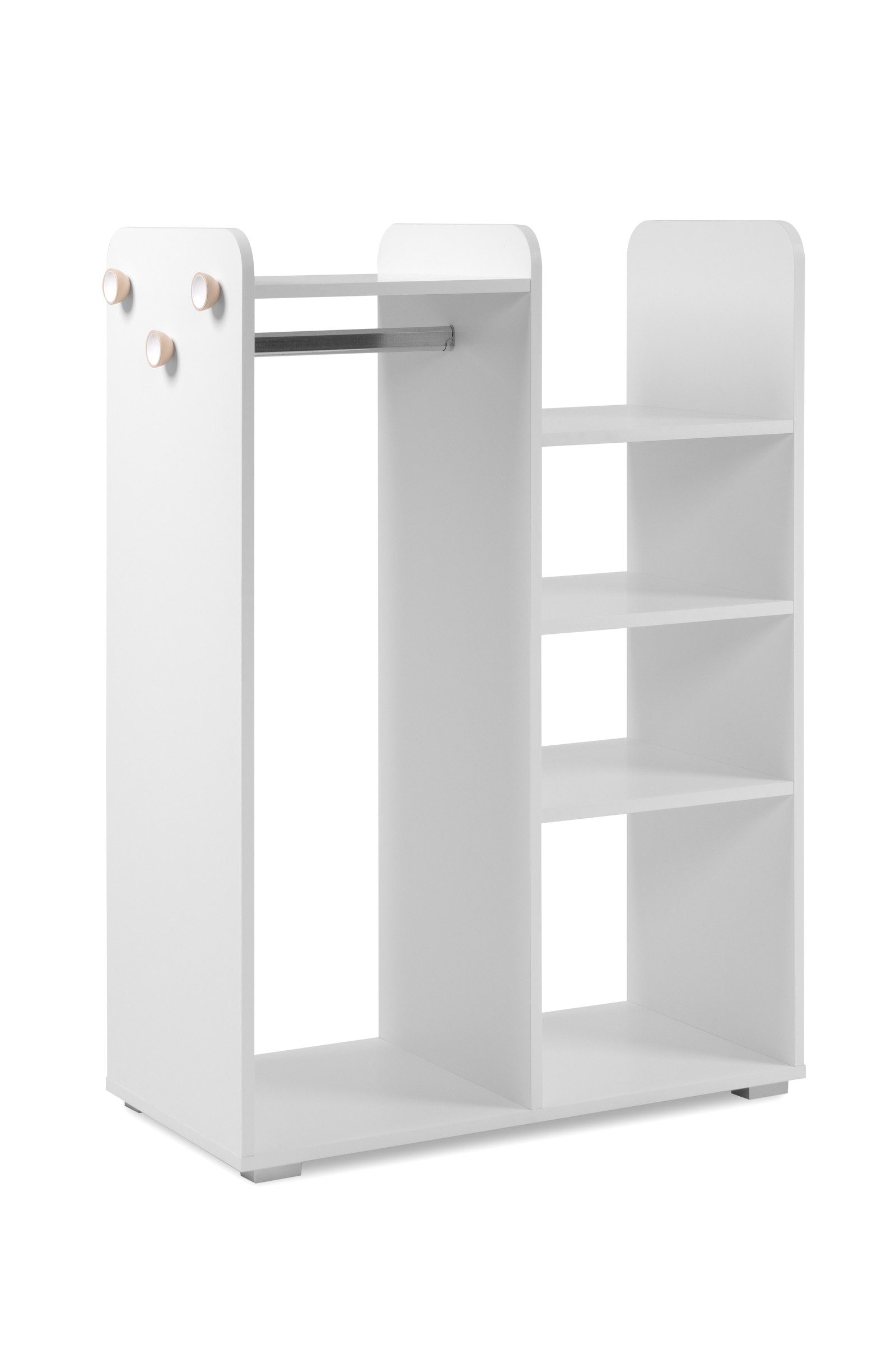 Finori Garderobe in weiß - 78x109x39cm (BxHxT)