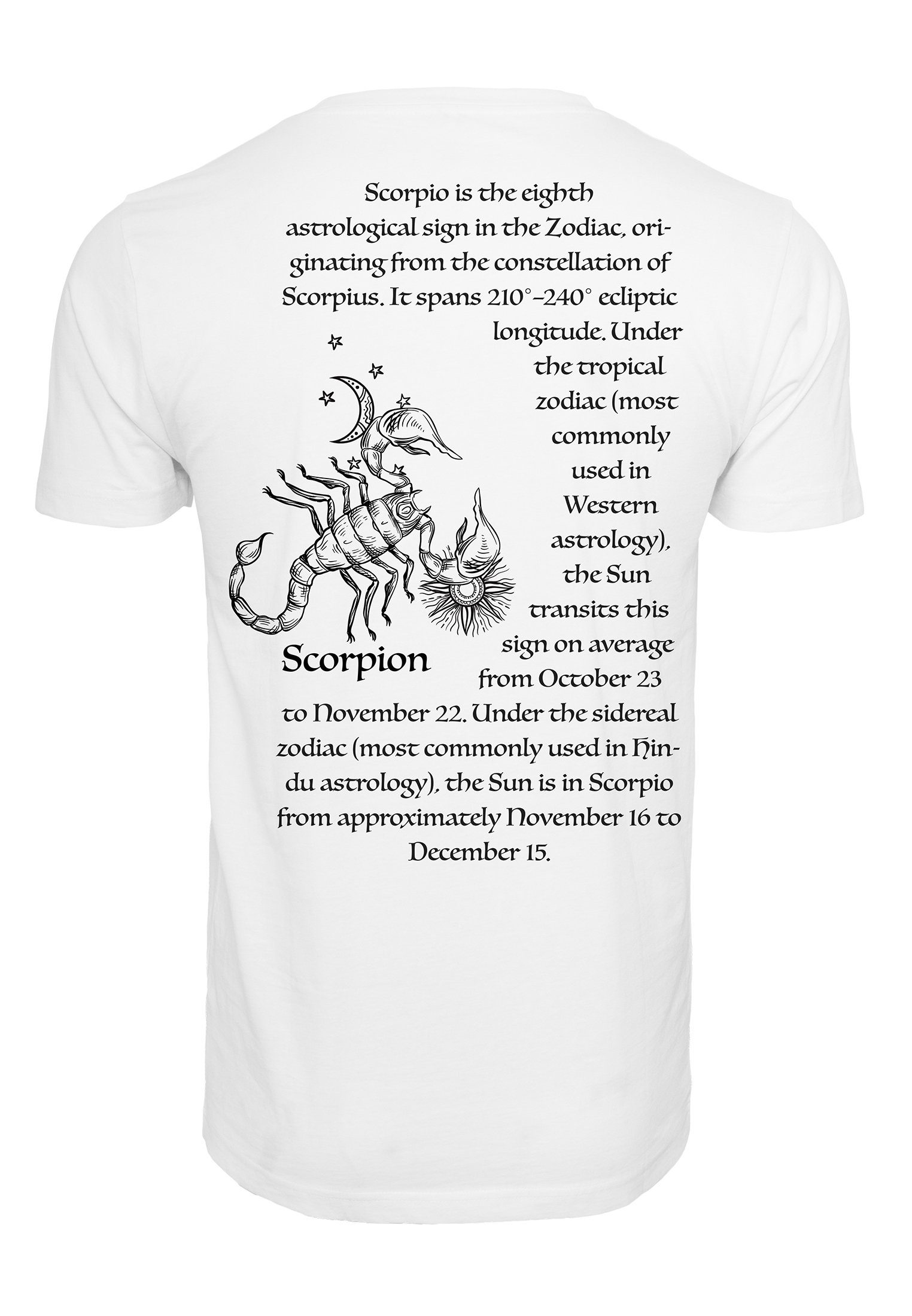 MisterTee T-Shirt Herren Astro (1-tlg) Scorpio Tee