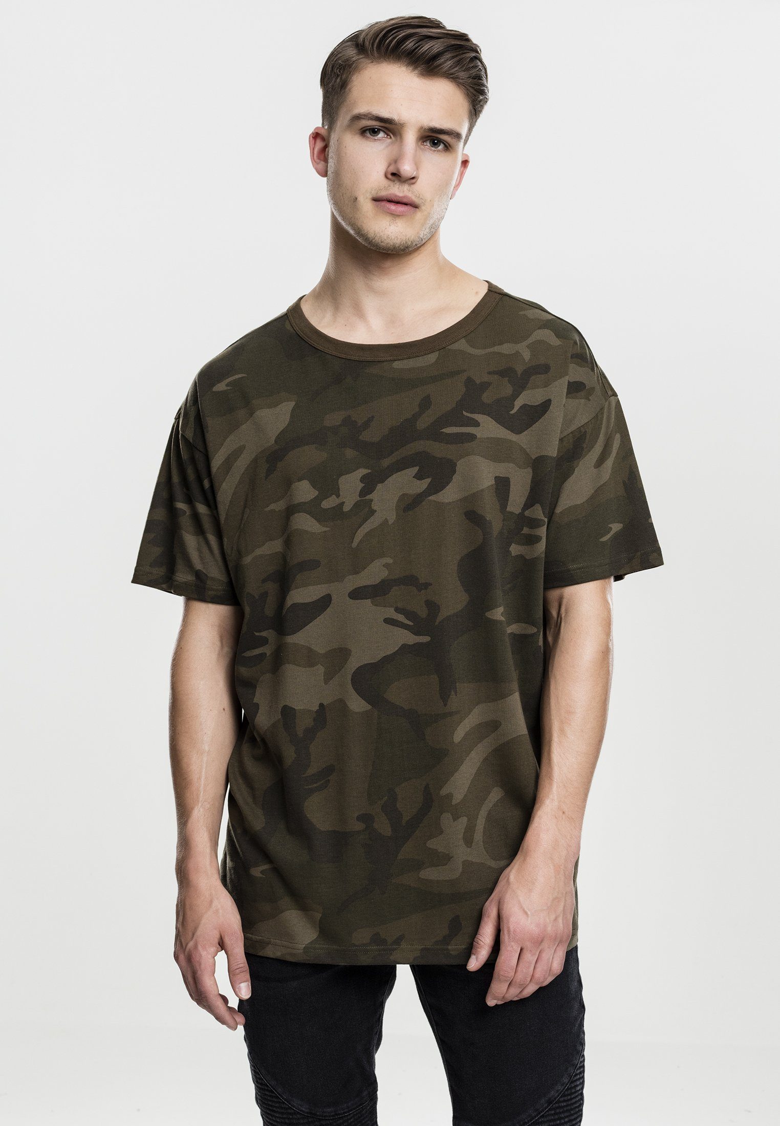 (1-tlg) CLASSICS Camo olivecamo URBAN Tee Kurzarmshirt Oversized T-Shirt