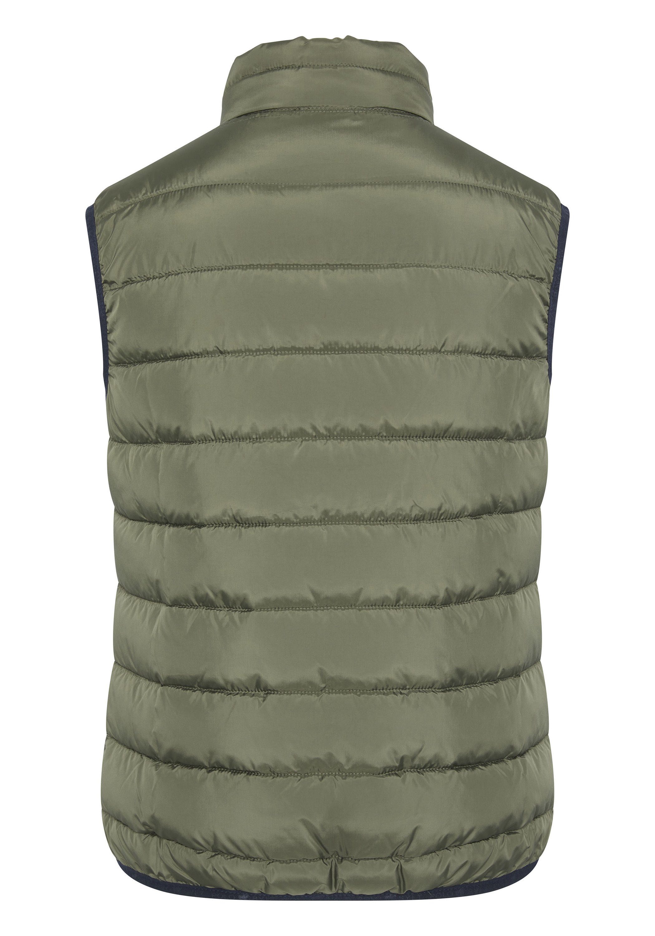 Polo Sylt Puffer-Look Kurzweste im gesteppten Dusty 18-0515 Olive