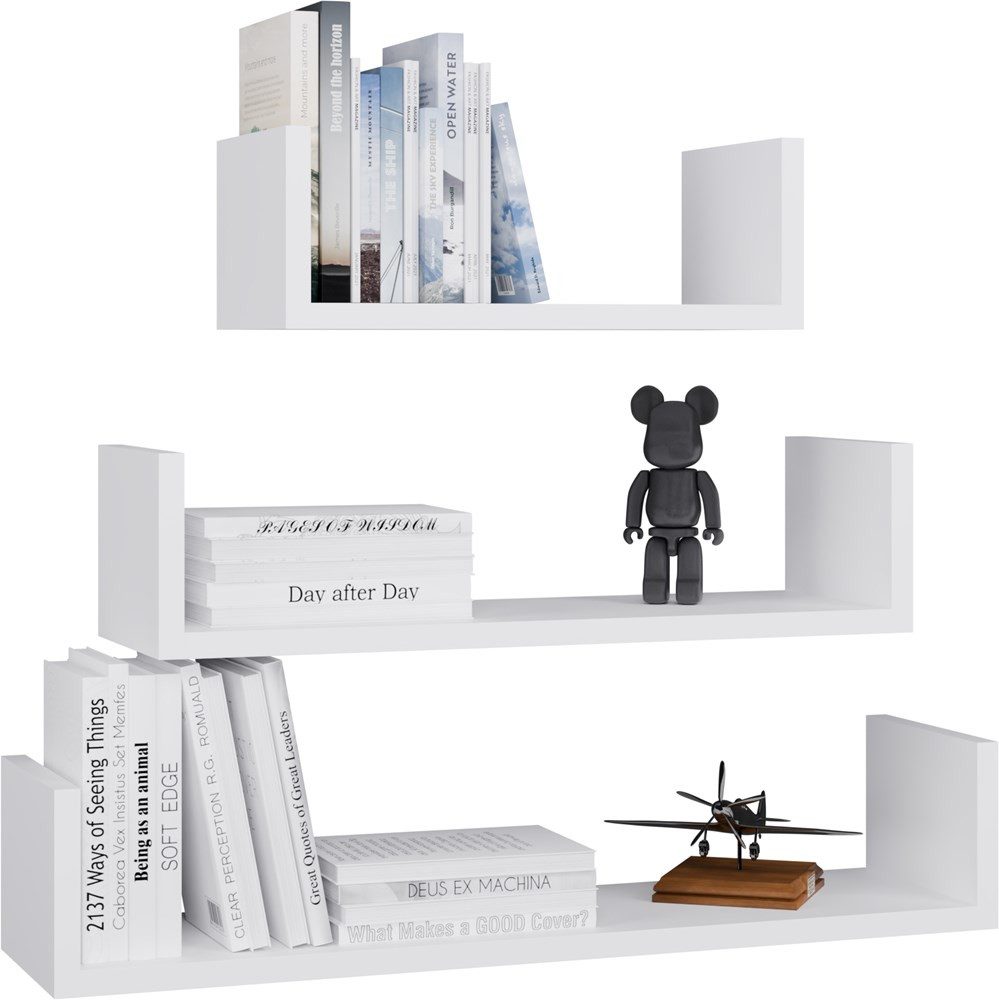 MAGOWA Hängeregal Wandregal-Set MOBI – 3 moderne Wandregale, 3 er Set