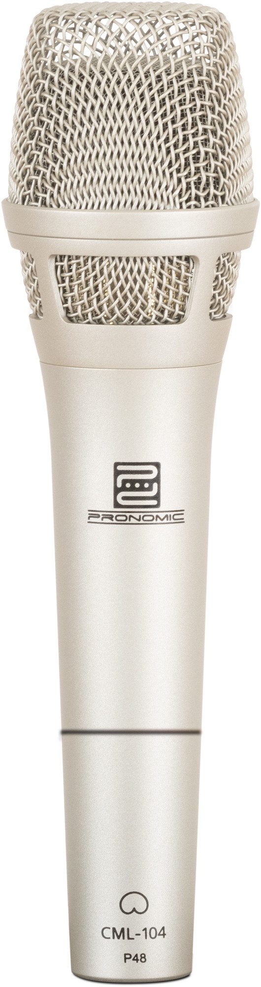 Pronomic Mikrofon CML-104 Kondensator Vokalmikrofon - ideal für die Bühne (inkl. Mikrofonklemme und Aufbewahrungstasche, 3-tlg), integrierter Windschutz für Bühne und Studio