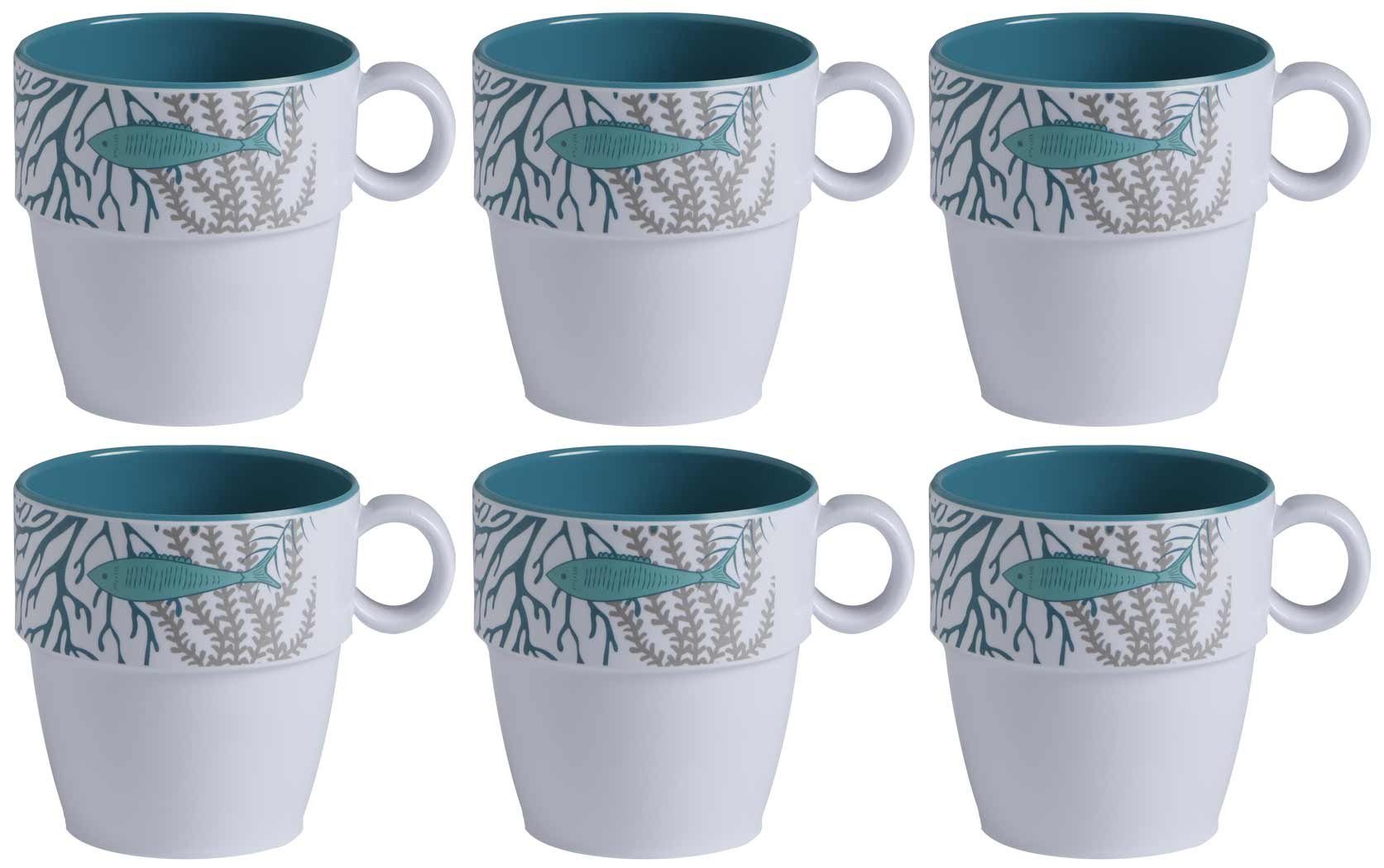 Marine Business Tasse Kaffee- Becher Tasse, Kaffeepot, Mug, Melamin, Coastal - Serie, Melamin
