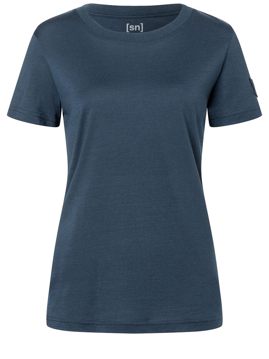 T-Shirt für Damen, nachhaltig, Merino CASUAL RIB BIO J TEE