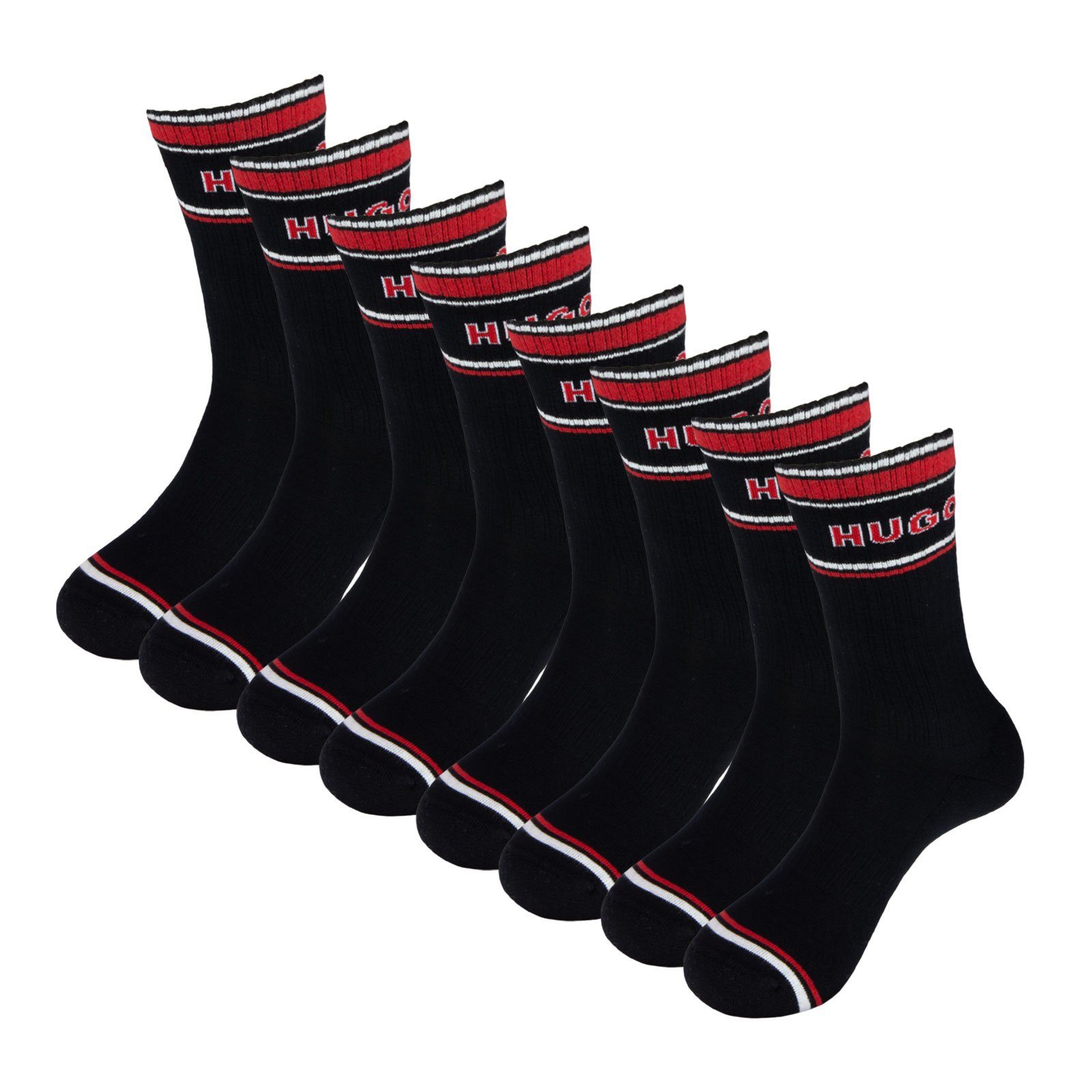 HUGO Langsocken QS Varsity CC (4-Paar) mit verstärkter Fußspitze günstig online kaufen