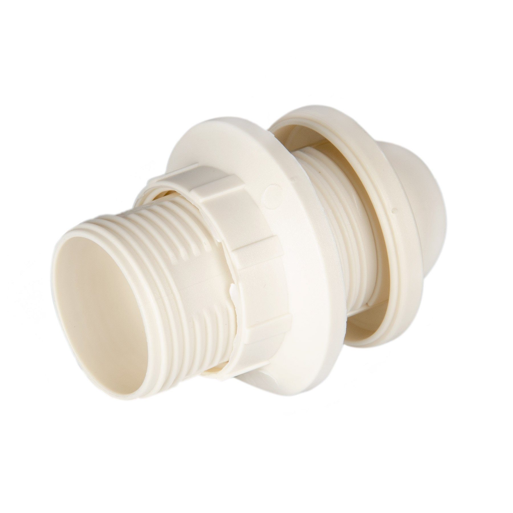 Aling Conel Lampenfassung E14 (PBT) Gewindefassung mit festem Lampenschirmkragen und Einbauring, (Set, 1-St)