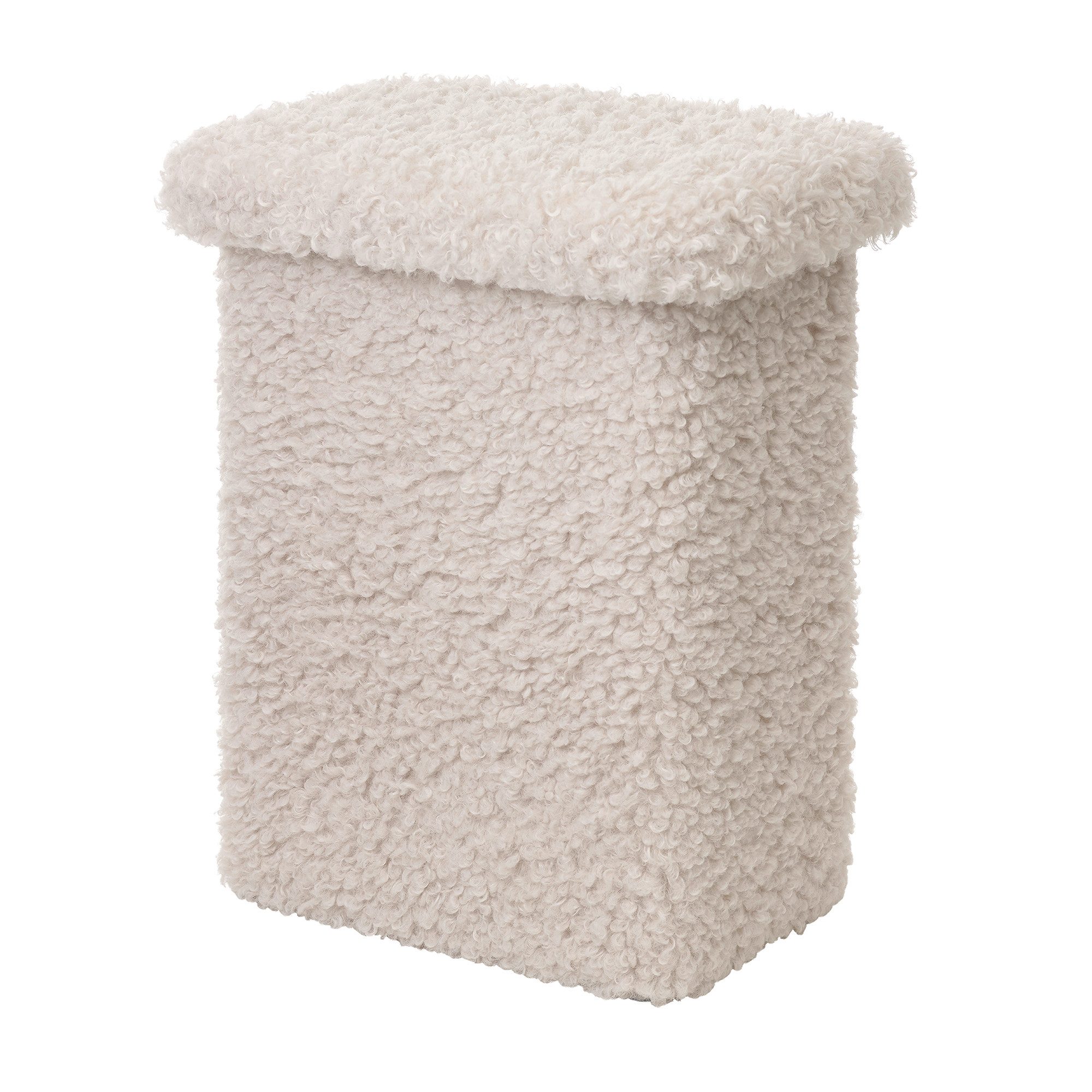 blomus Hocker -TEDDY- T-Hocker, Sitzhocker, Deko-Hocker: Modernes Design (1 St), weicher T-Hocker, Vielseitig nutzbar, Gepolstert, bodenschonend