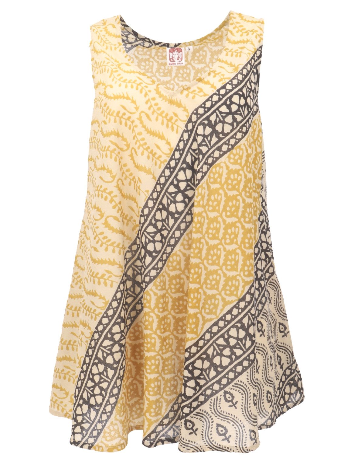 Guru-Shop T-Shirt Boho Blusentop, leichtes Longtop günstig online kaufen