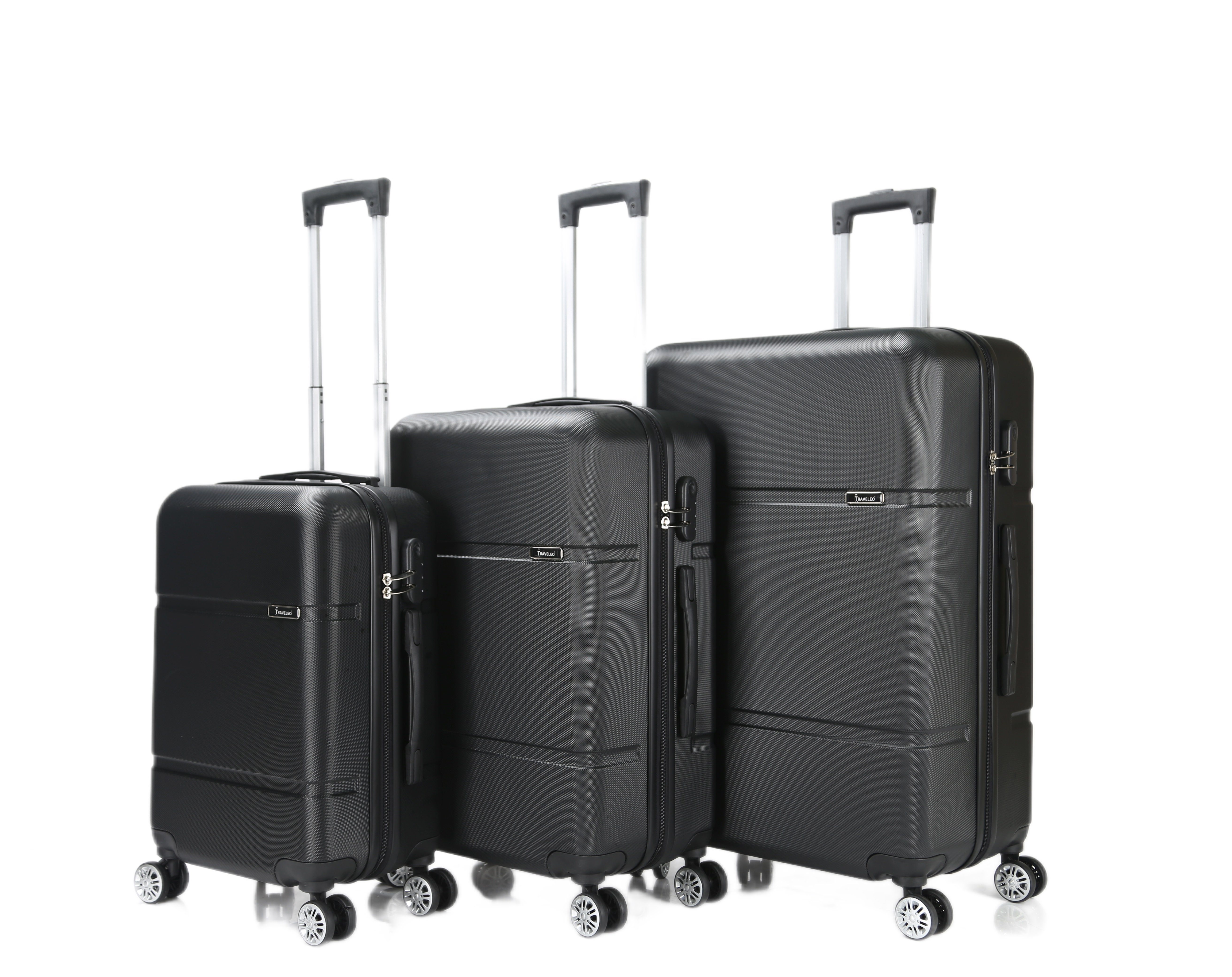 Kofferset Reisekoffer ABS-02 Koffer 3-teilig Hartschale Trolley Set Kofferset