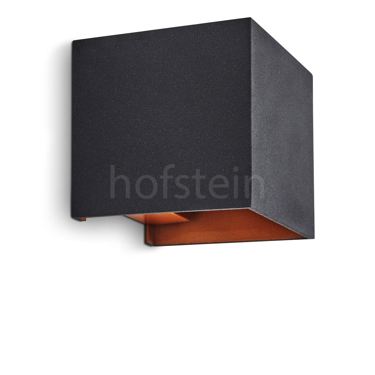 hofstein Wandleuchte Wohn Schlaf Zimmer Leuchte Up Down Wand Lampe eckig Flur Strahler