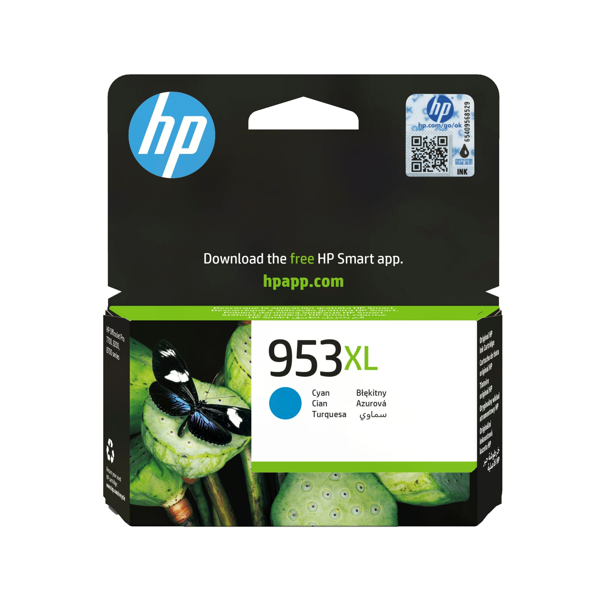 HP Tintenpatrone Nr. 953XL F6U16AE Cyan (ca. 1.450 Tintenpatrone
