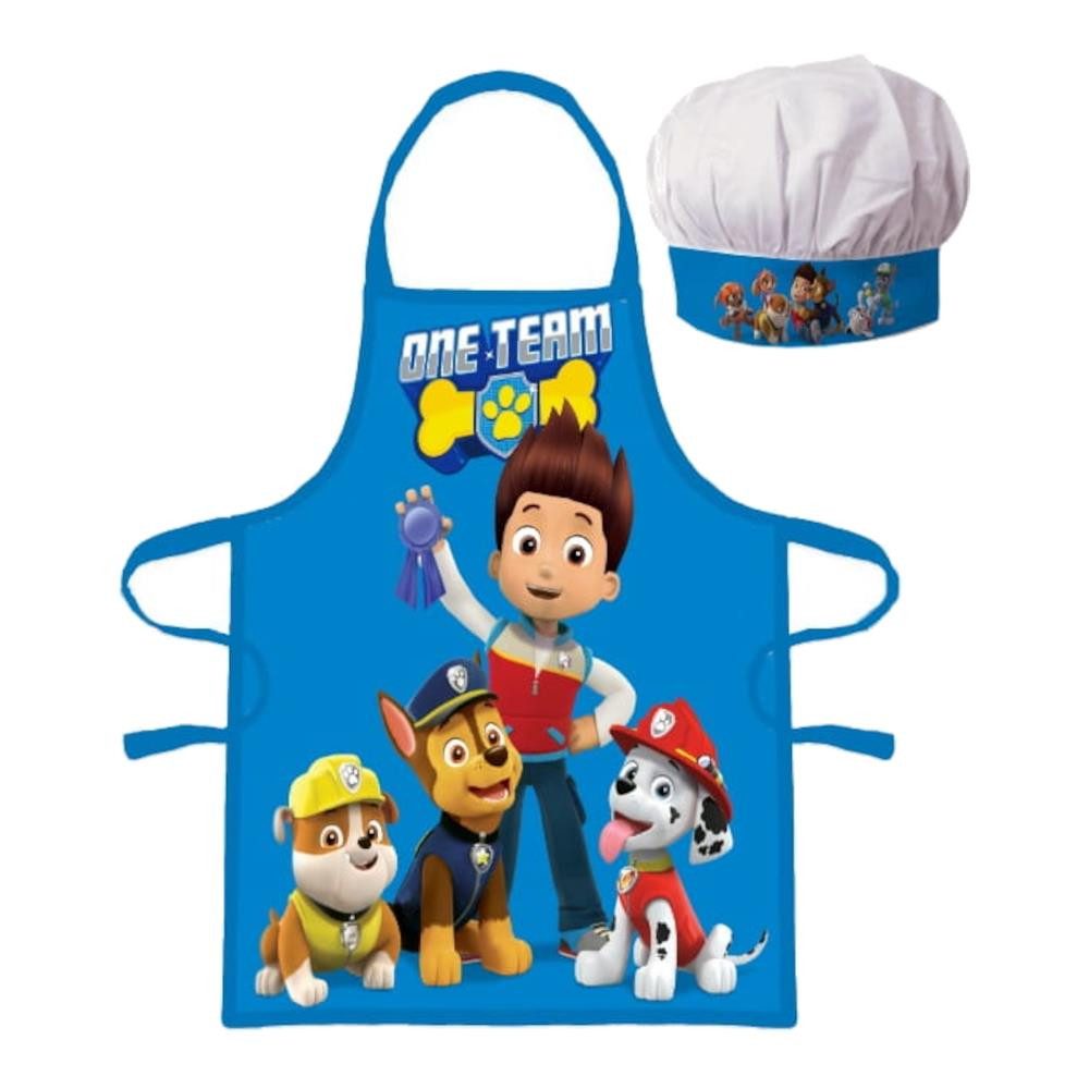 PAW PATROL Kochschürze Kinderschürze Motiv Paw Patrol "Ryder, Chase, Rubble & Marshall"