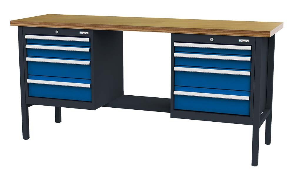 Simplaflex Werkbank Simplaflex Kastenwerkbank mit 8 Schubladen