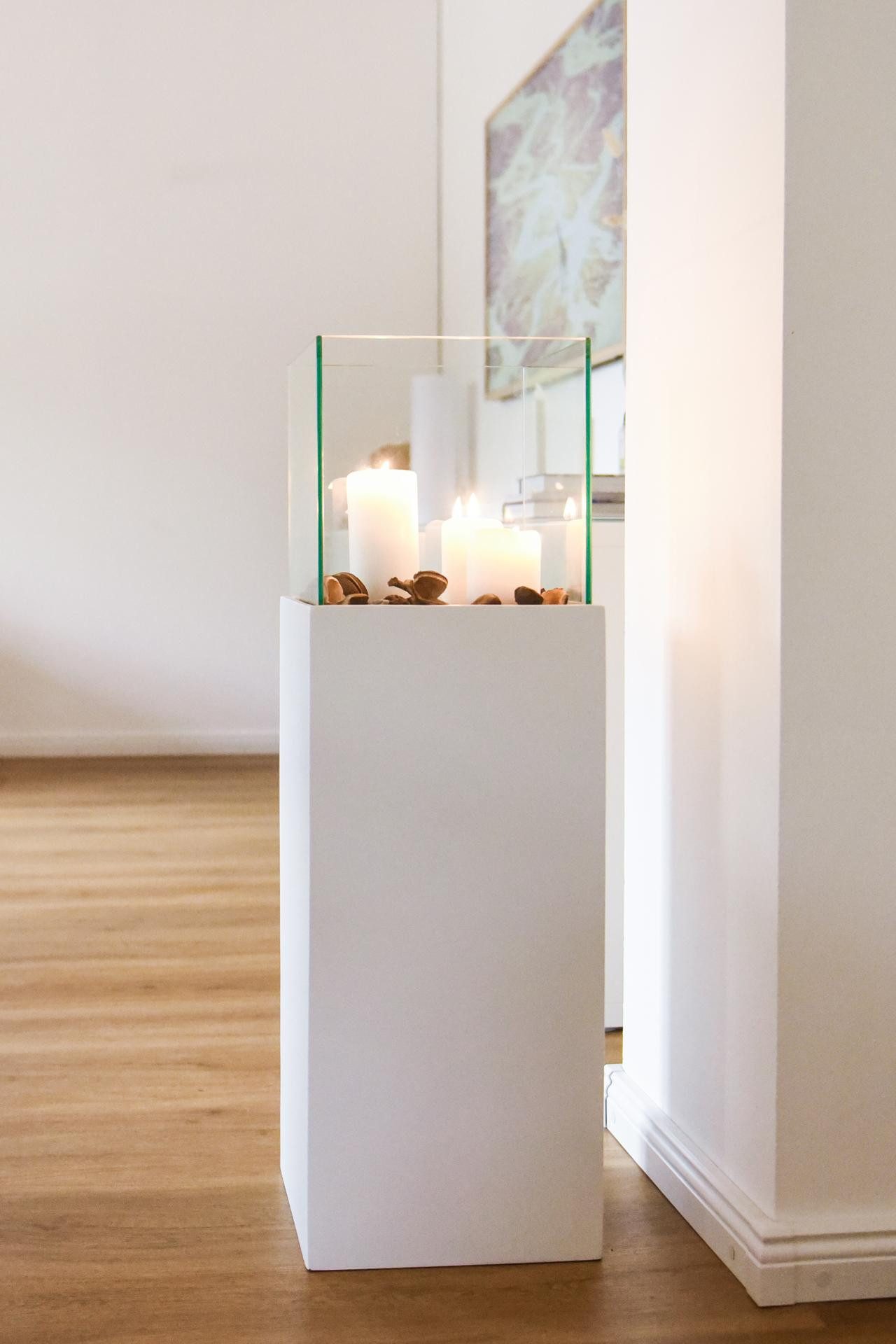 VIVANNO Bodenwindlicht Alu-Verbund CANDELA Rechteckig - Weiß Matt (1 St), 2 günstig online kaufen