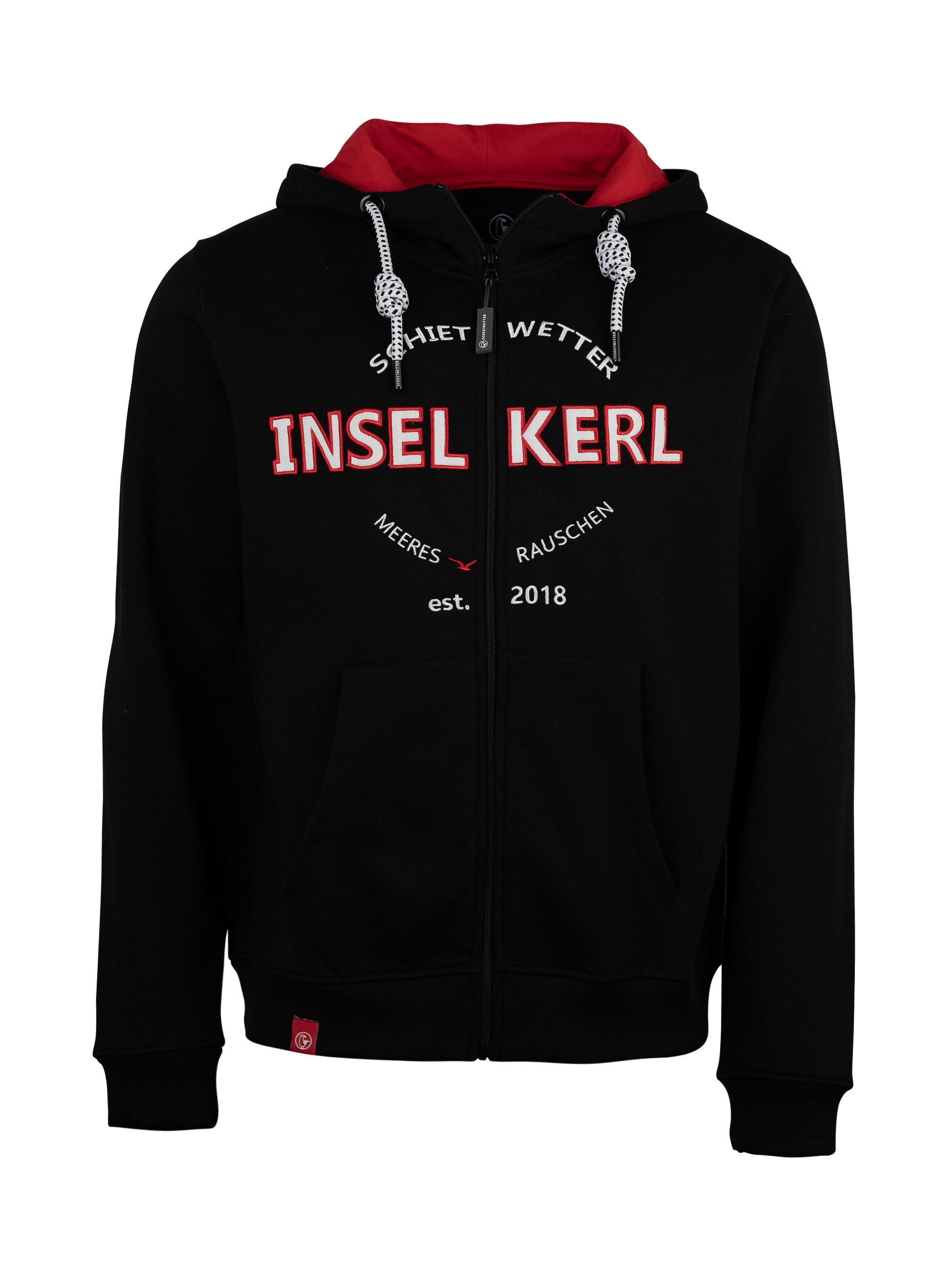 Schietwetter Sweatjacke Herren "Inselkerl Fiete" günstig online kaufen