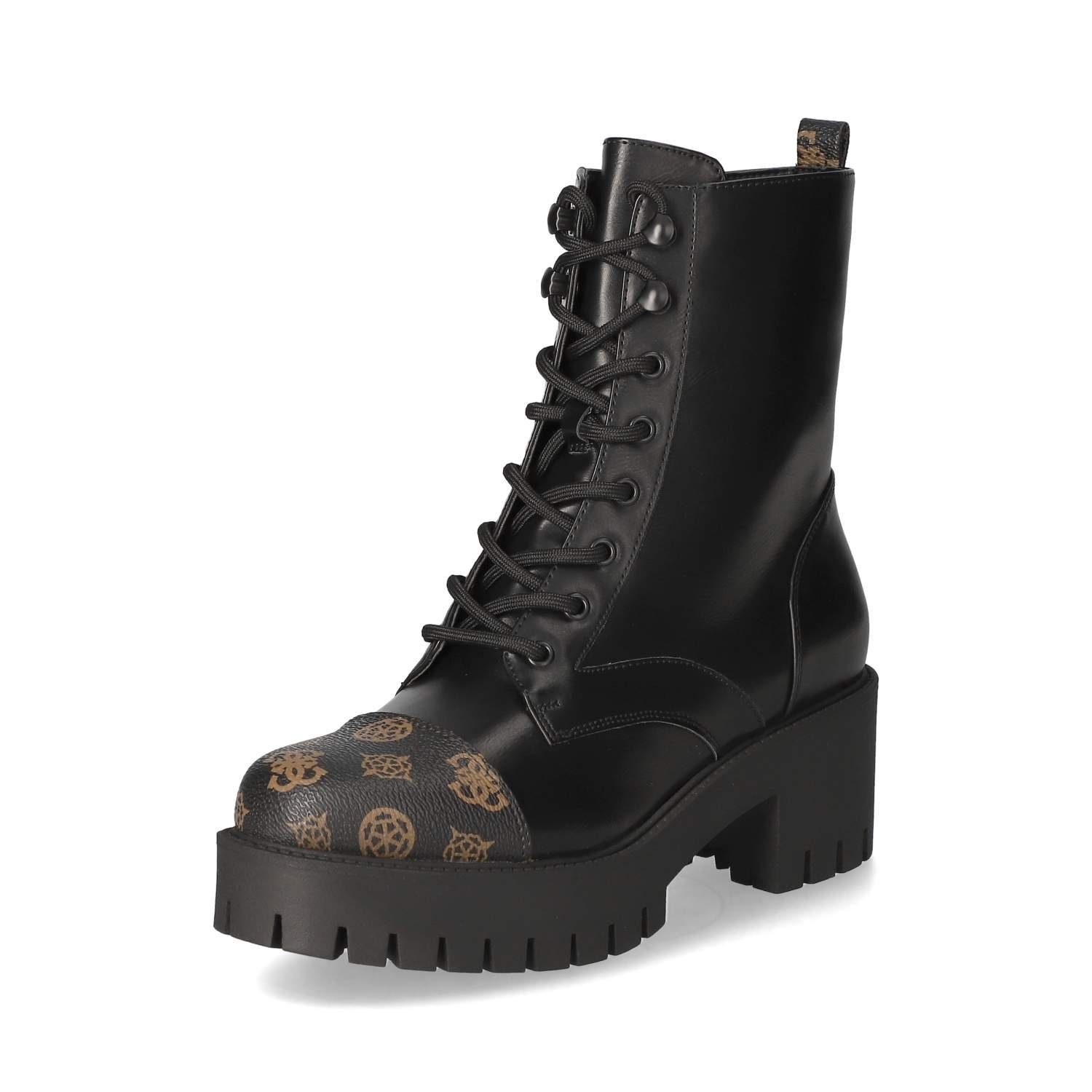 Guess Schnürstiefeletten Schnürstiefel, pflegeleichtes Kunstleder