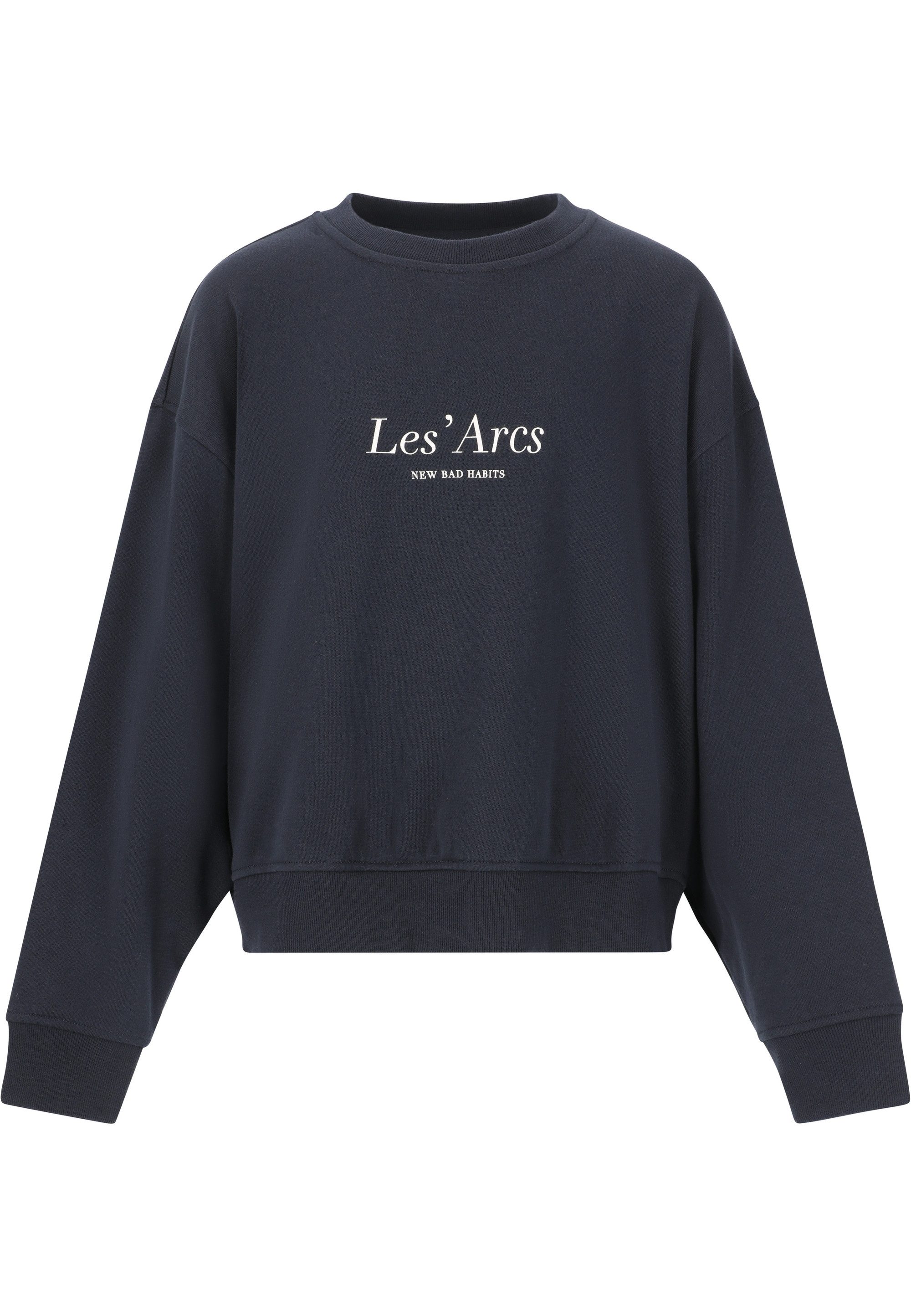 Les'Arcs Sweatshirt Shreya im Crewneck-Look mit modernem Drop-Shoulder Design